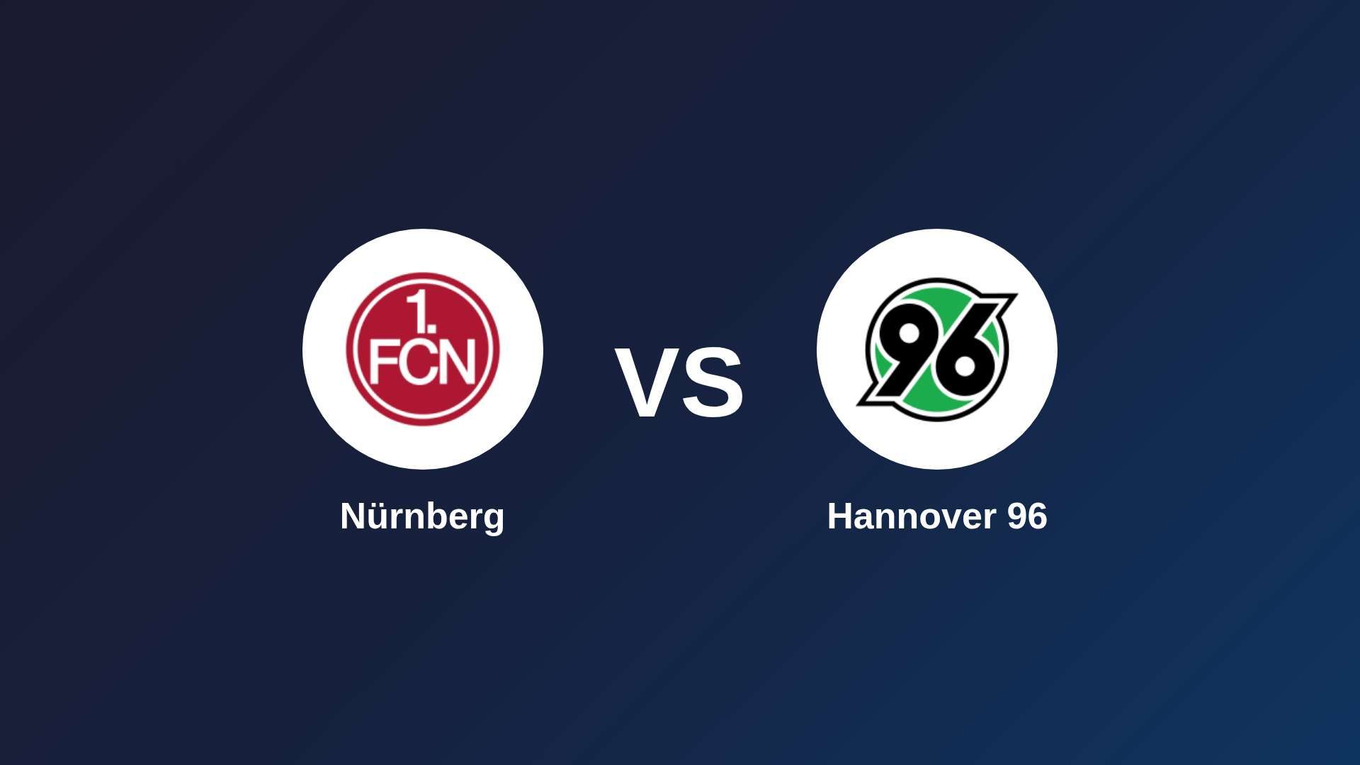 Nürnberg vs Hannover 96