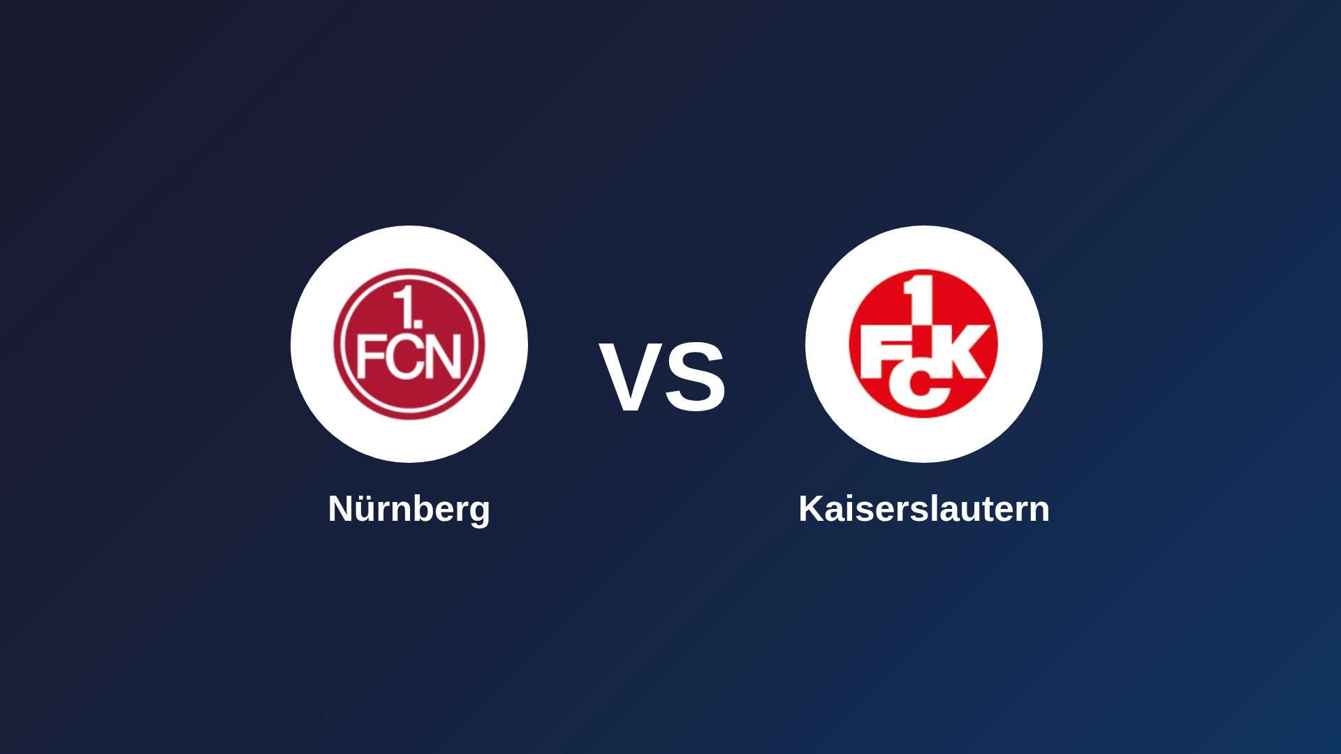 Nürnberg vs Kaiserslautern