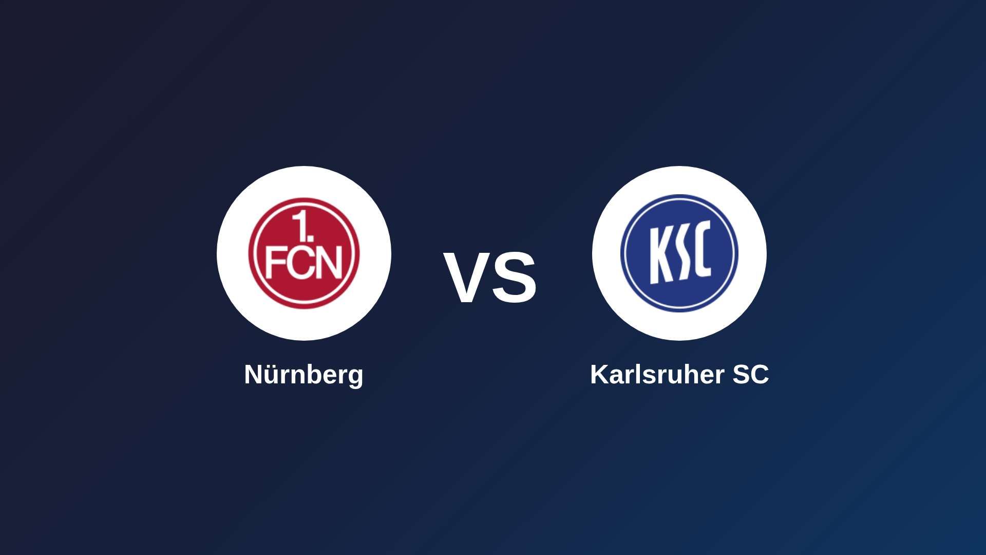 Nürnberg vs Karlsruher SC