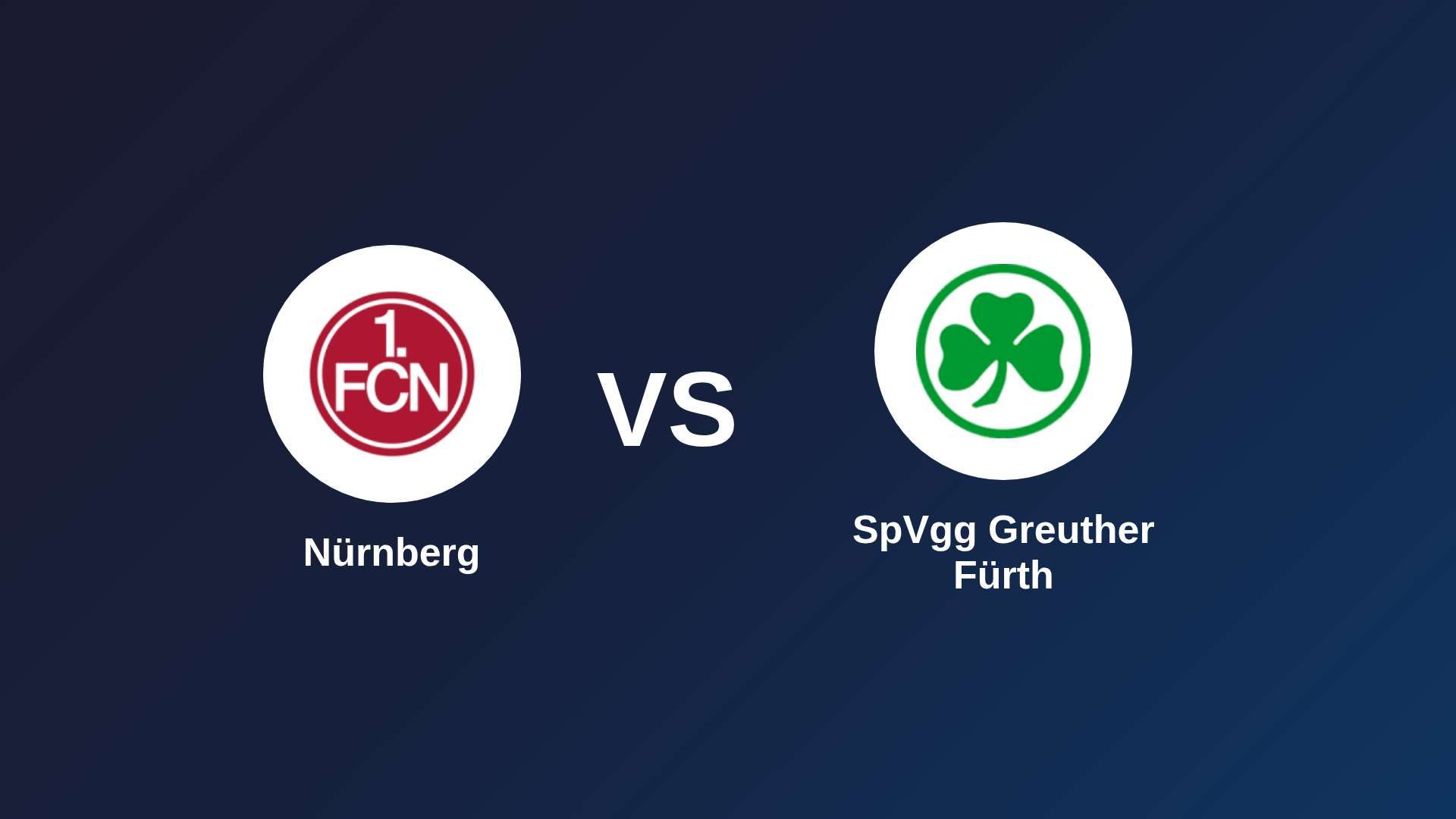 Nürnberg vs SpVgg Greuther Fürth