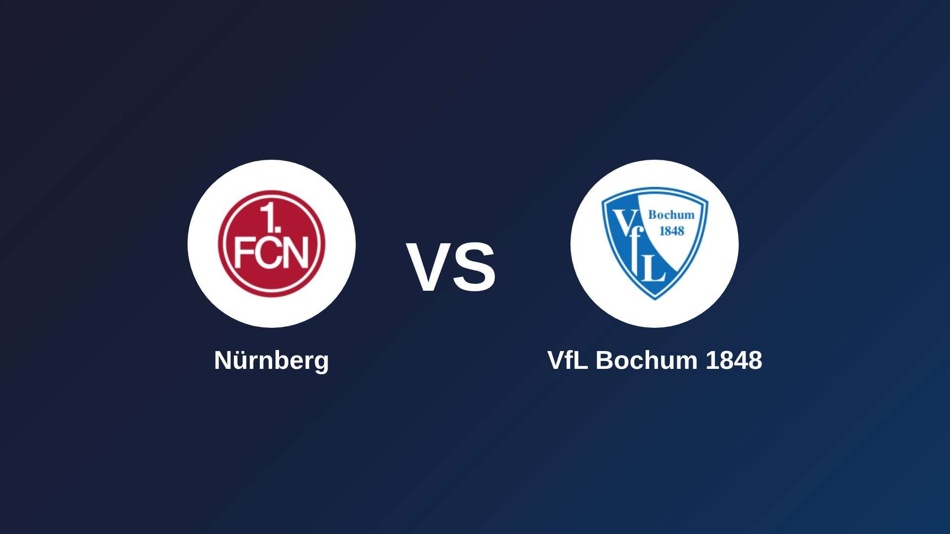 Nürnberg vs VfL Bochum 1848