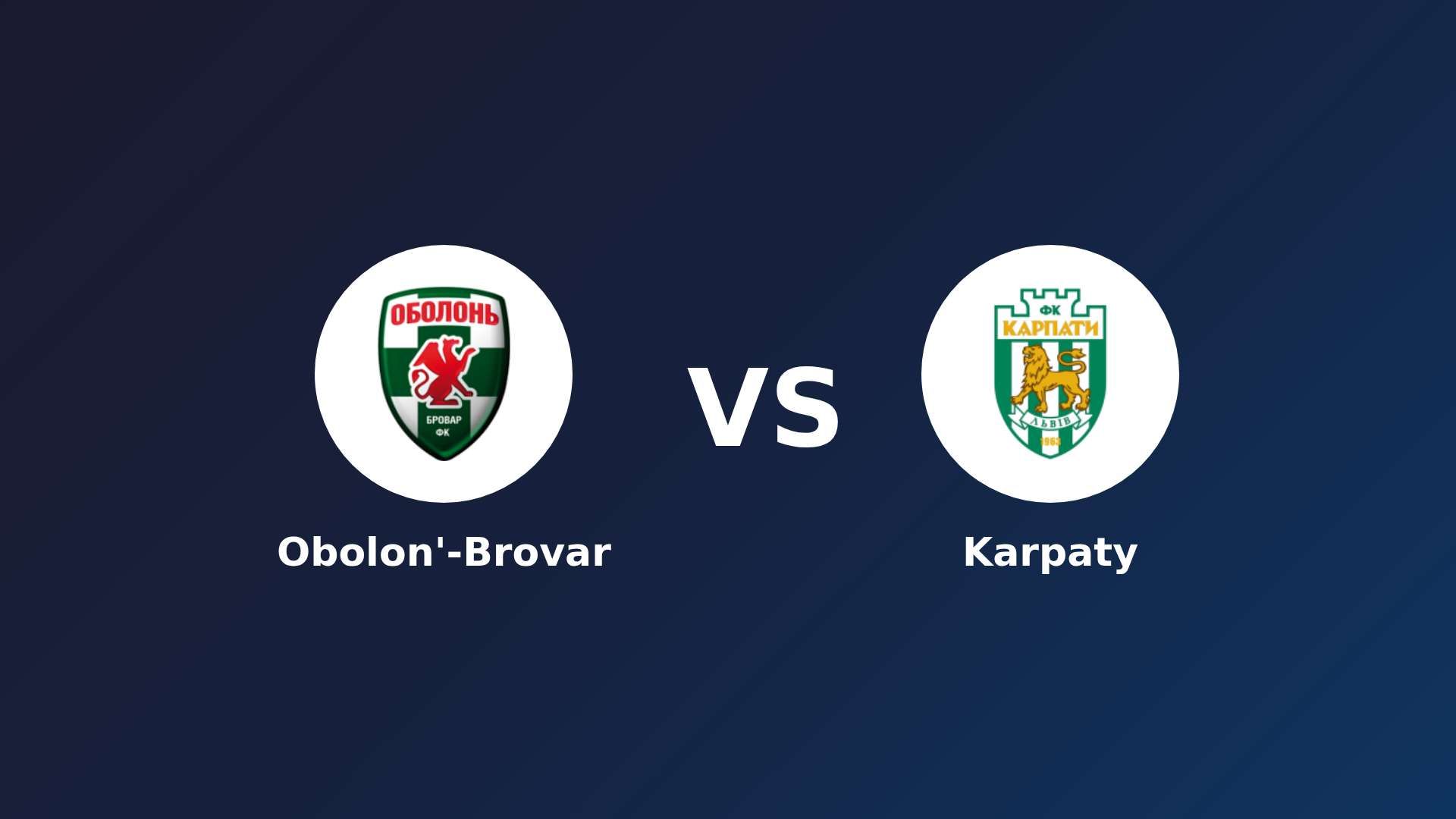 Obolon'-Brovar vs Karpaty