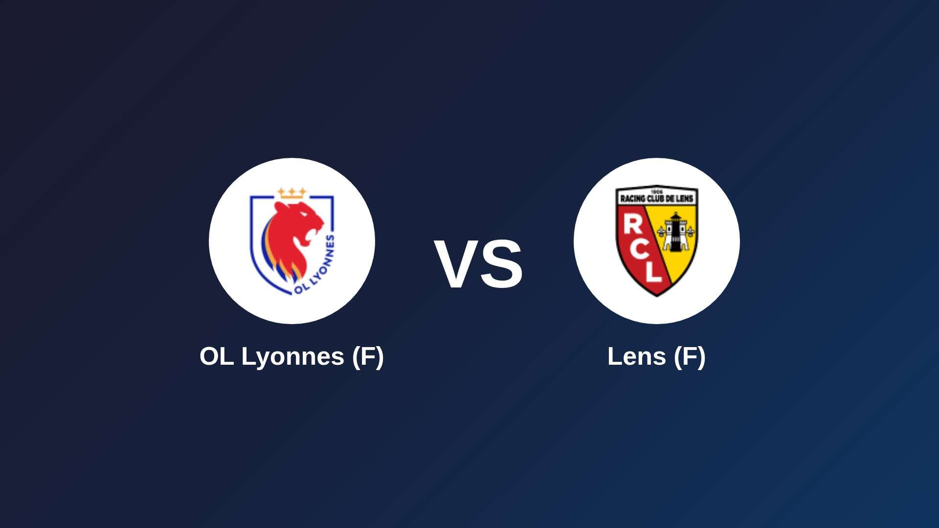 OL Lyonnes (F) vs Lens (F)