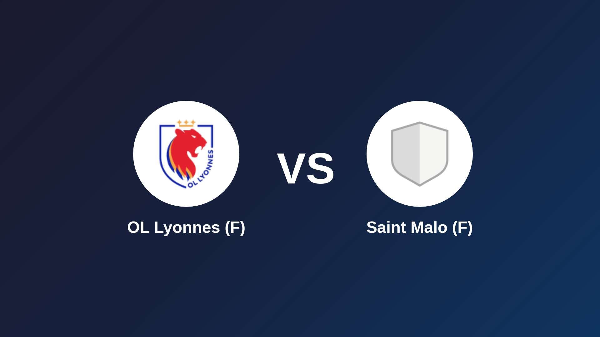OL Lyonnes (F) vs Saint Malo (F)