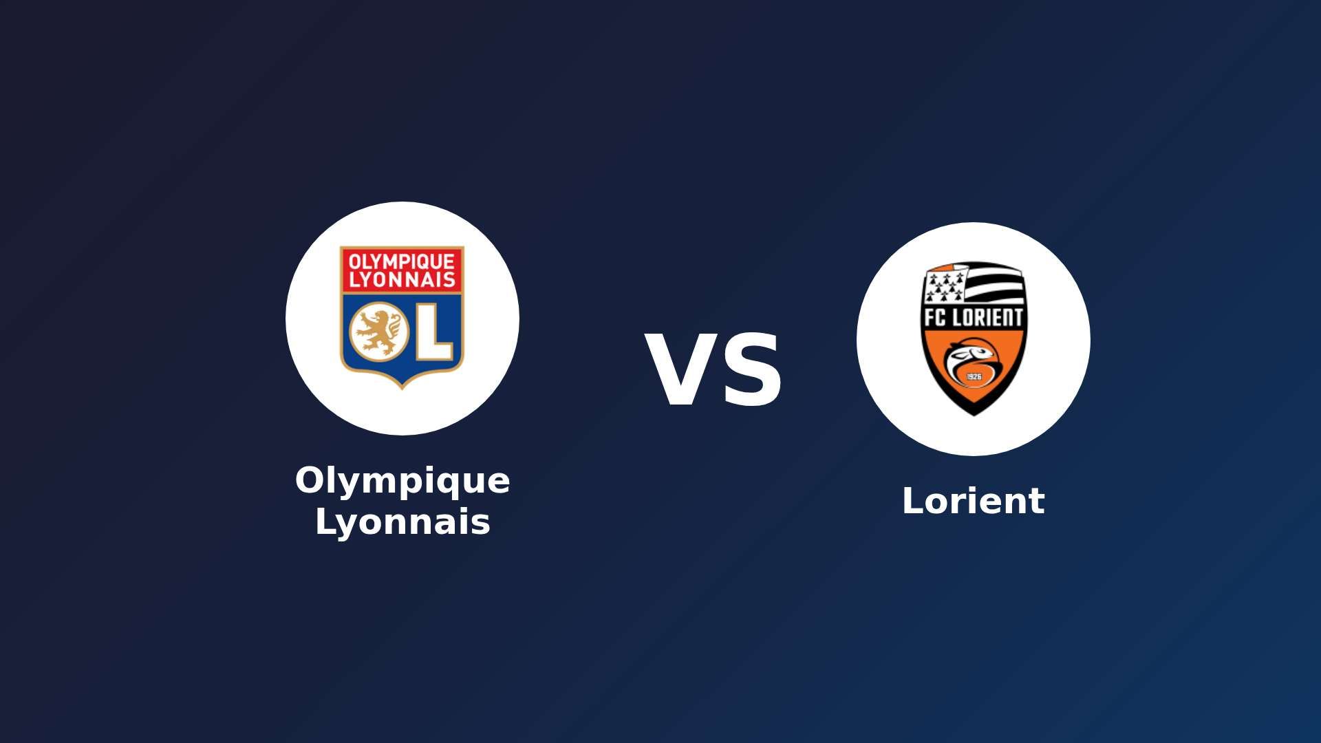 Olympique Lyonnais vs Lorient