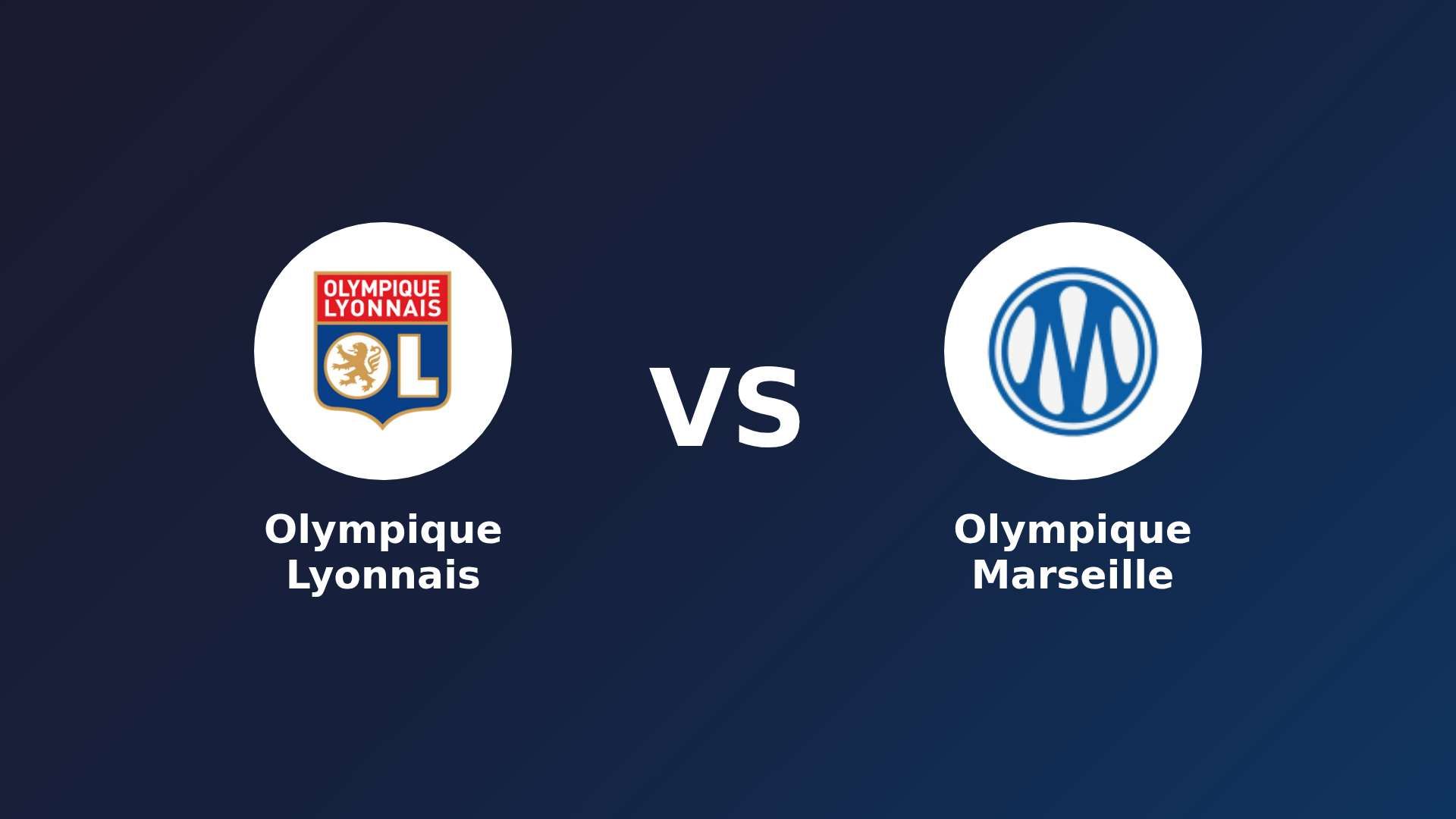 Olympique Lyonnais vs Olympique Marseille