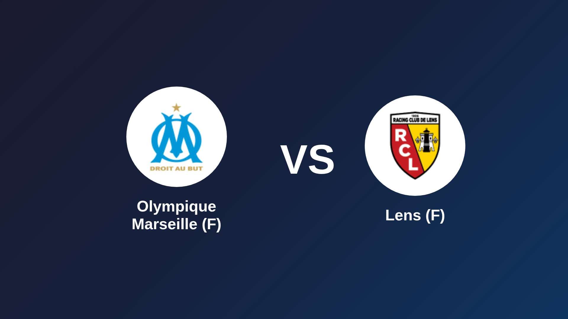 Olympique Marseille (F) vs Lens (F)