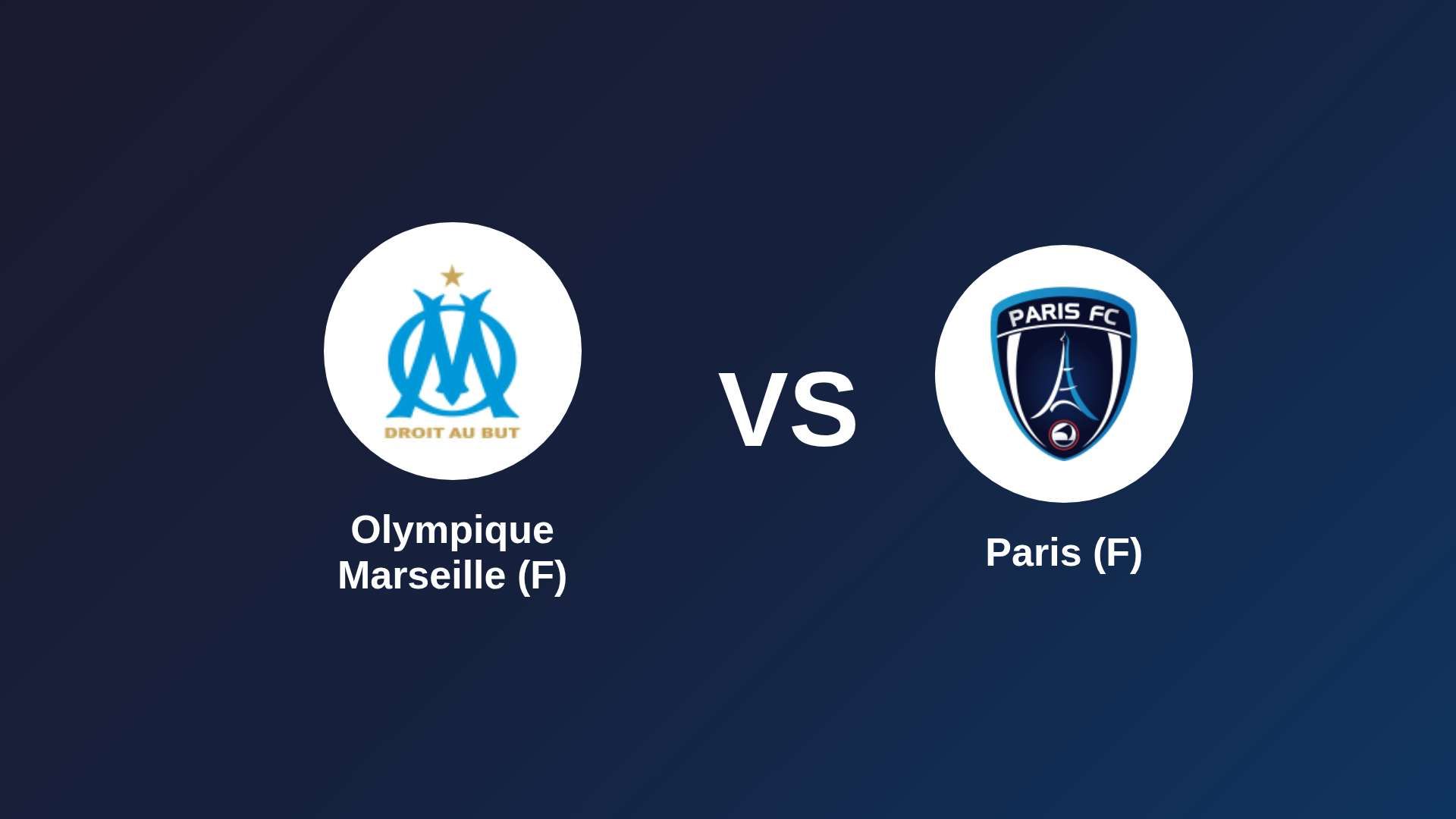Olympique Marseille (F) vs Paris (F)