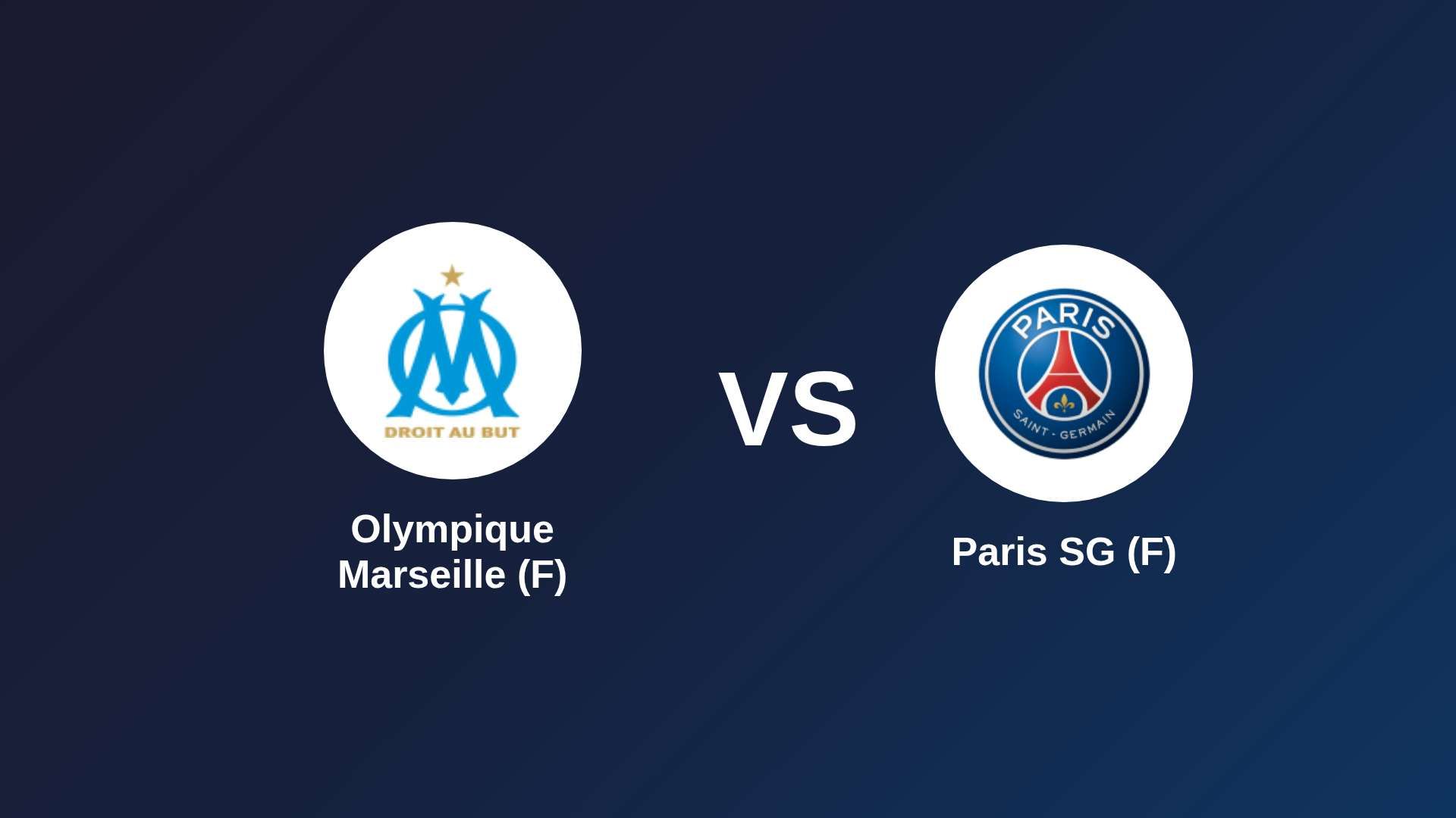 Olympique Marseille (F) vs Paris SG (F)