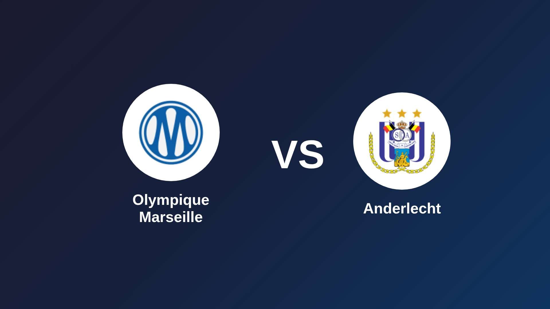 Olympique Marseille vs Anderlecht