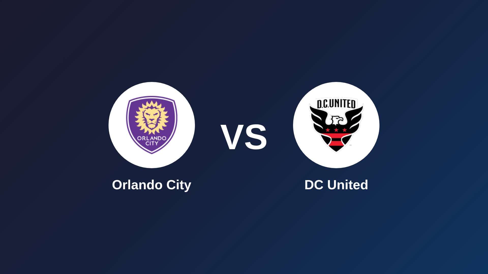 Orlando City vs DC United