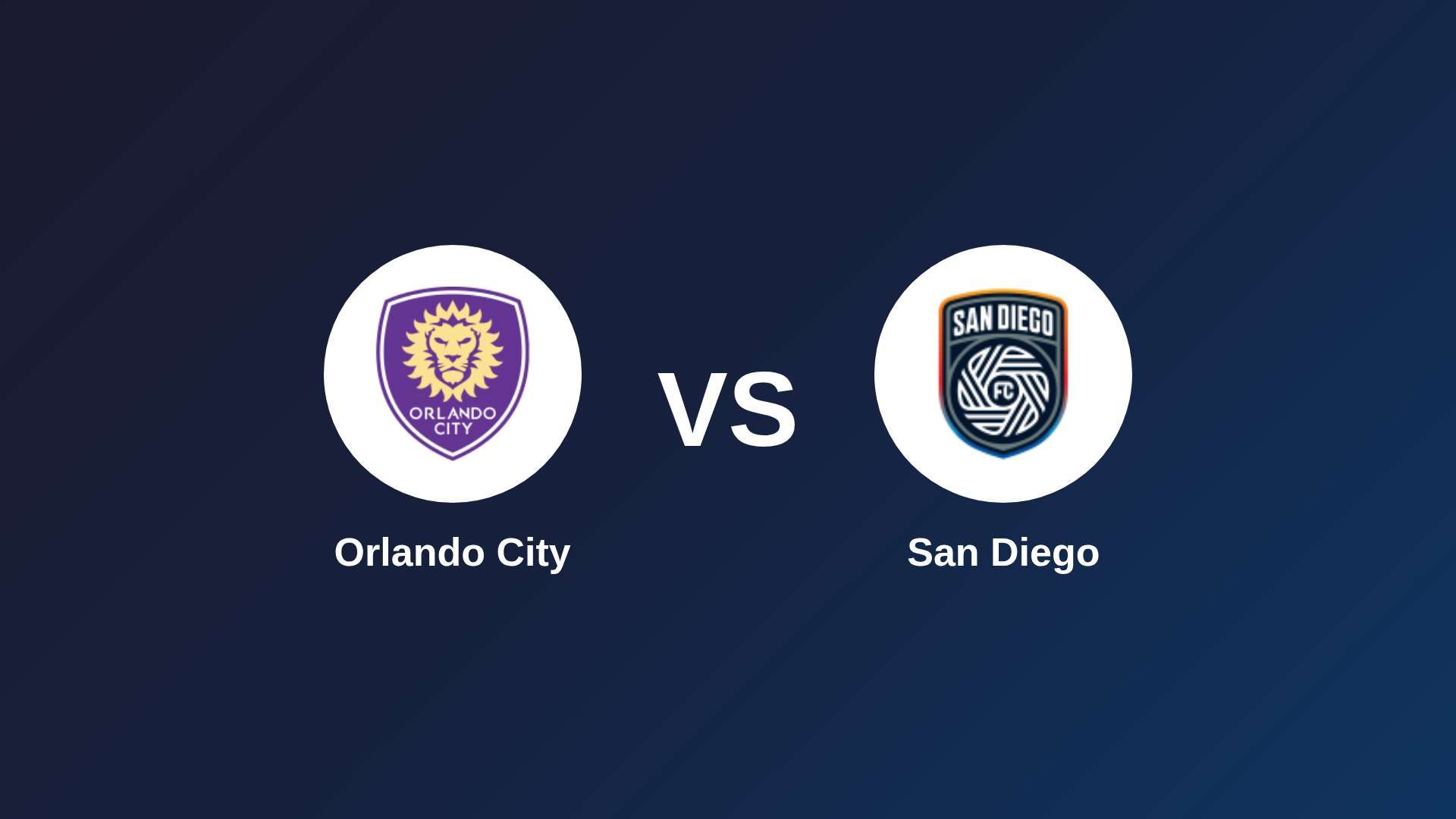 Orlando City vs San Diego
