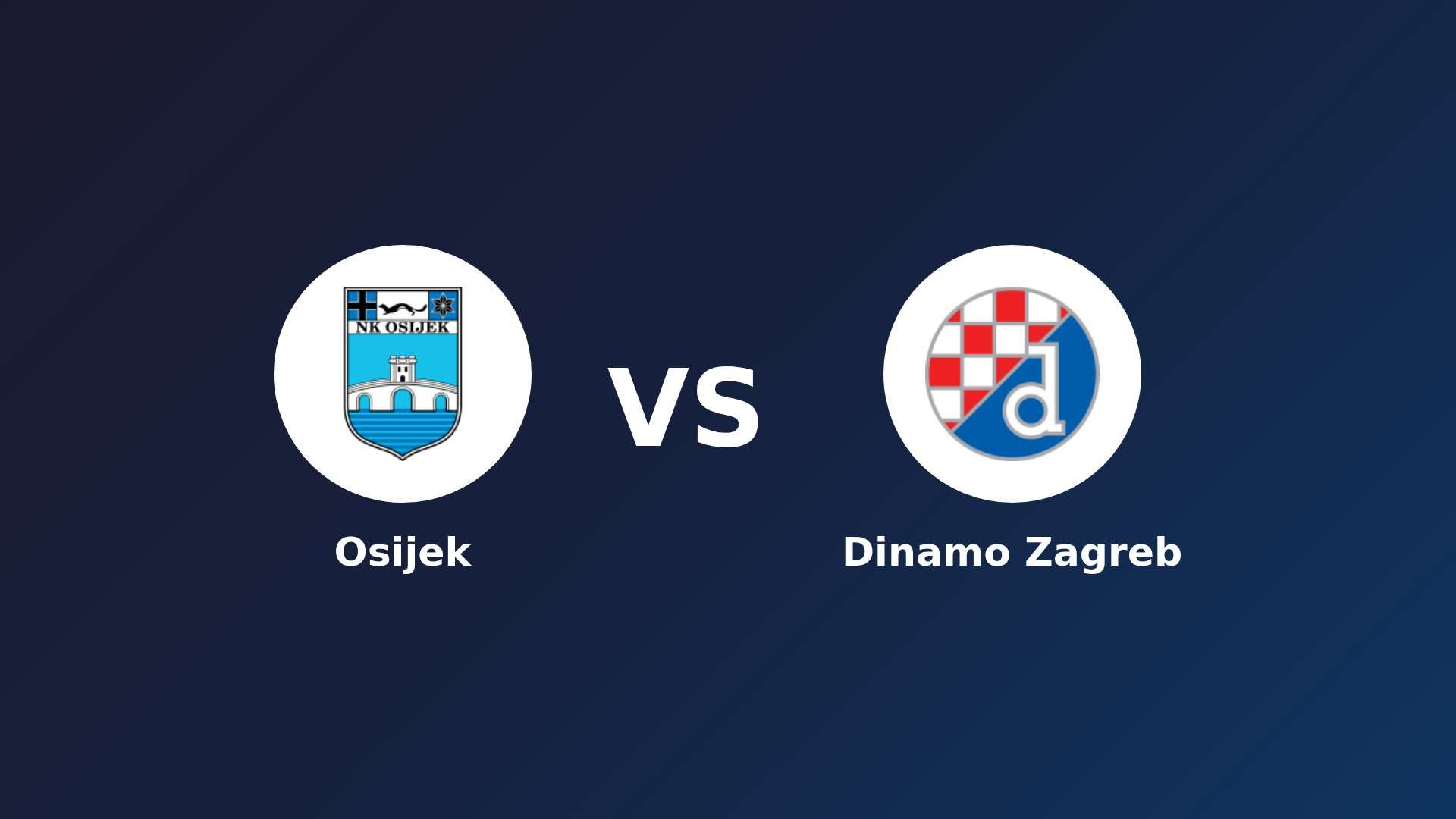 Osijek vs Dinamo Zagreb