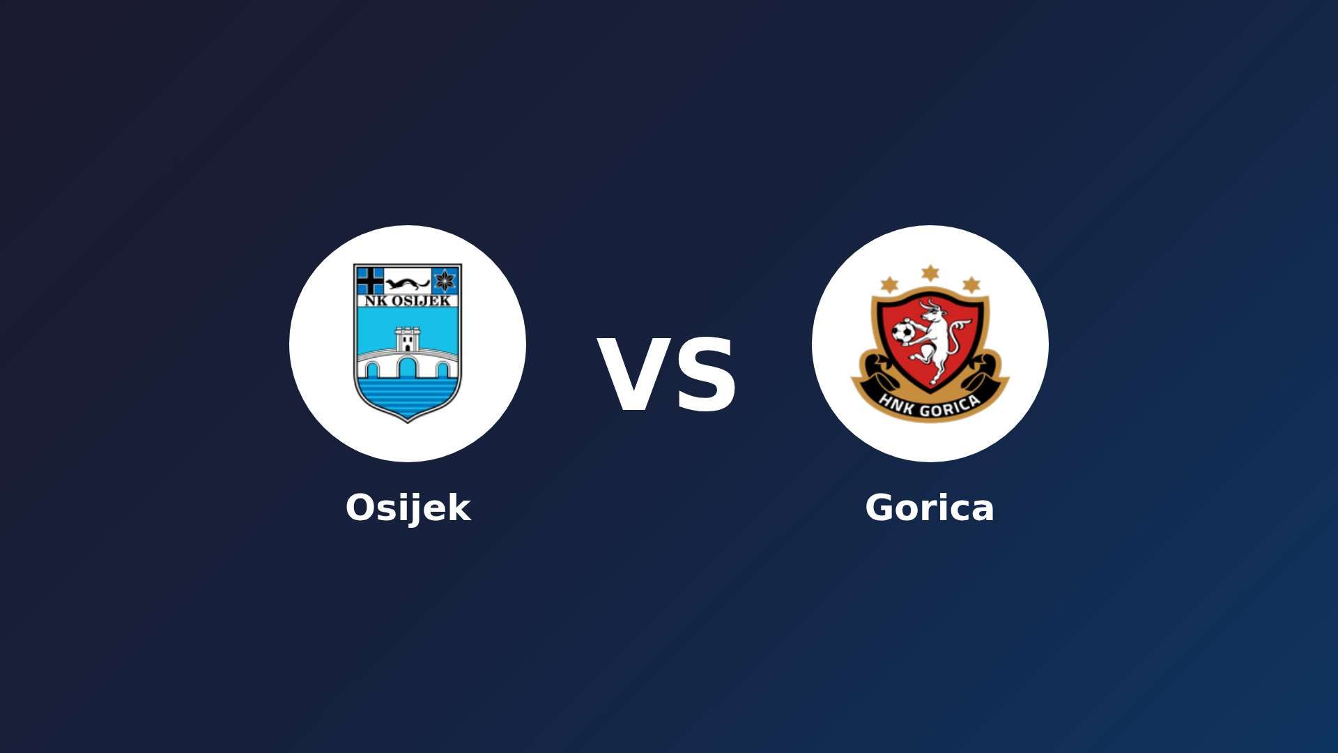 Osijek vs Gorica
