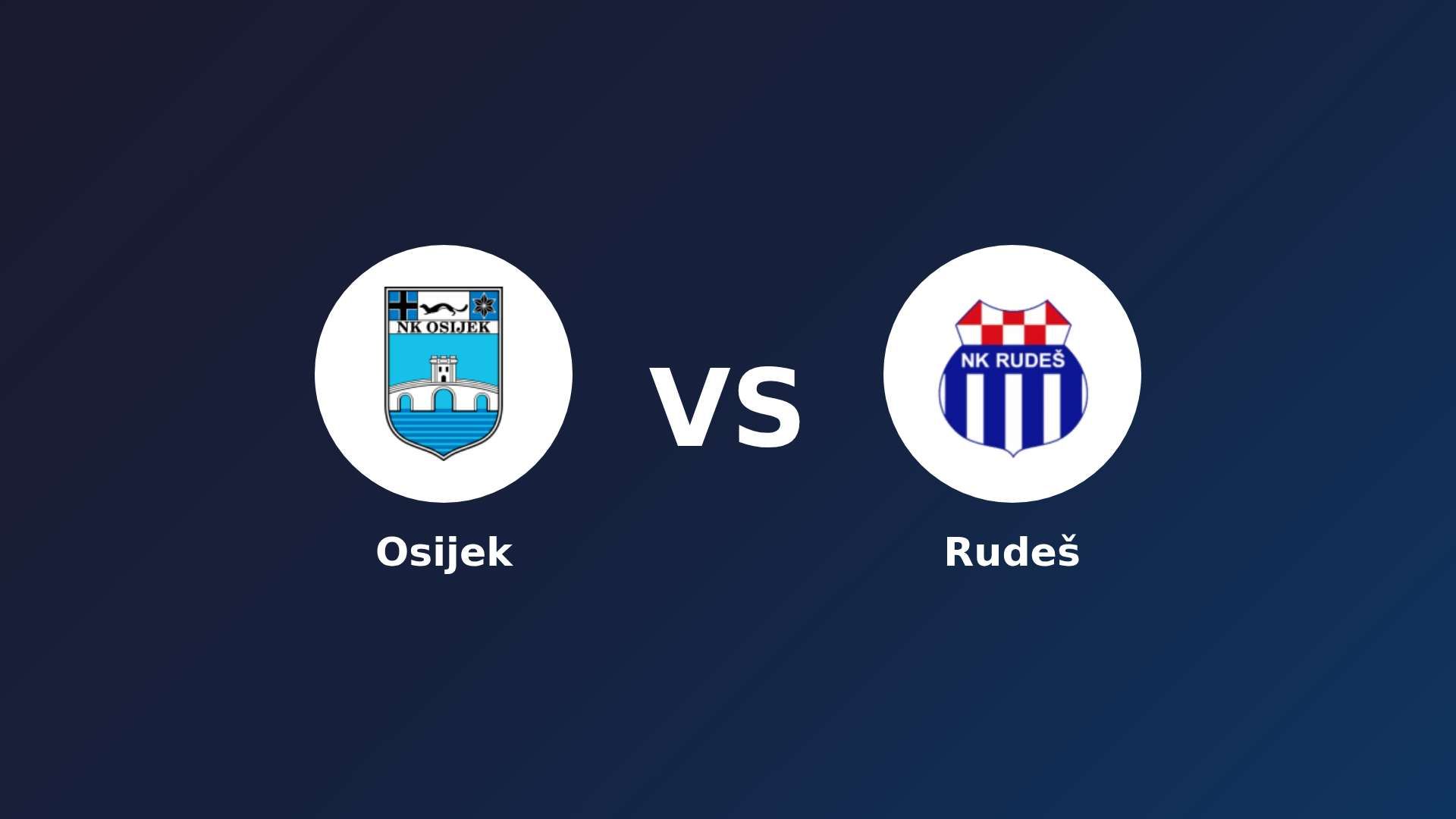 Osijek vs Rudeš