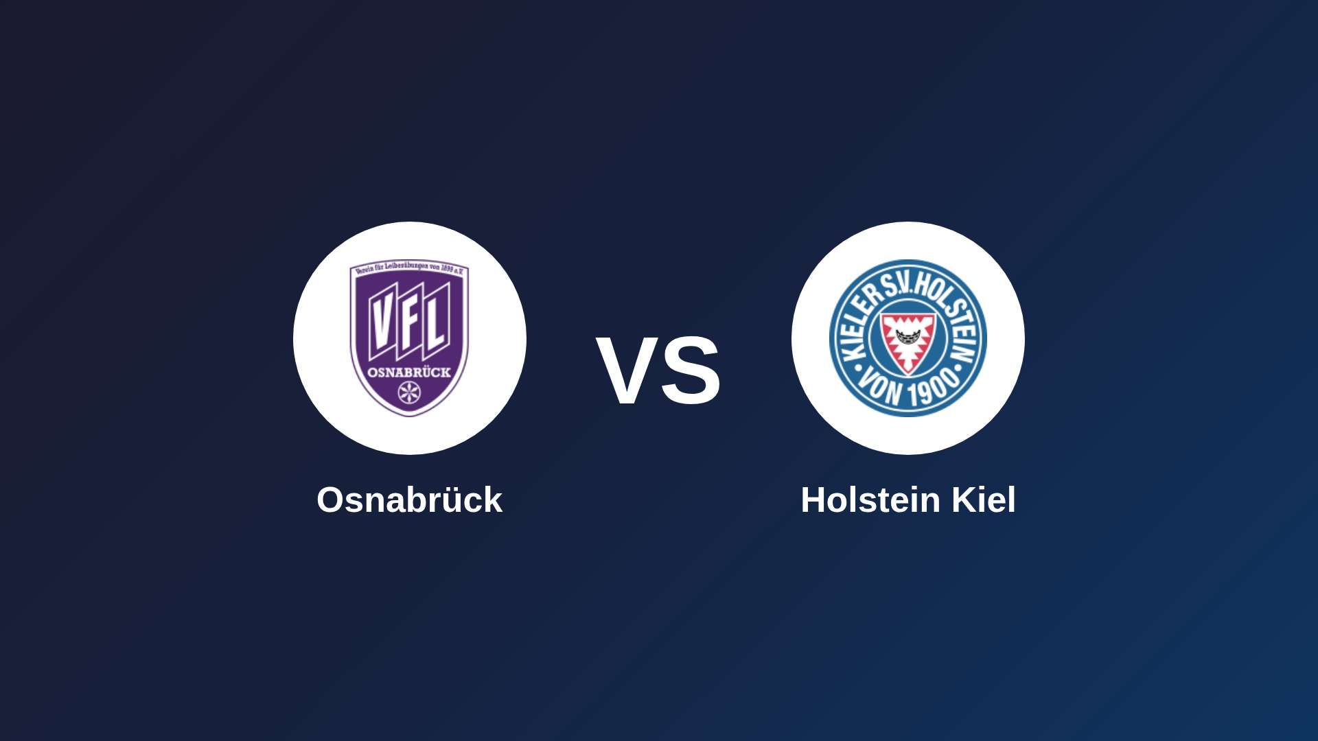 Osnabrück vs Holstein Kiel