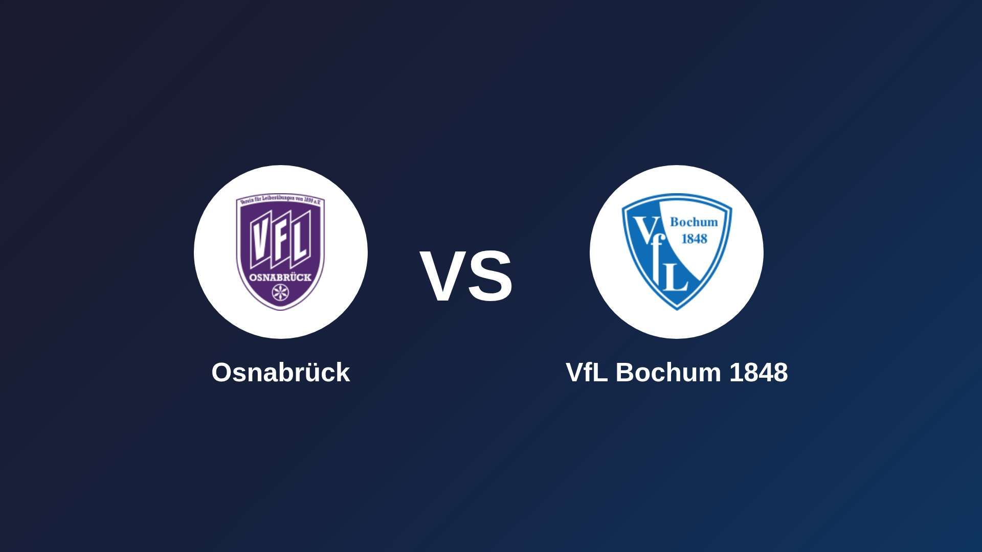 Osnabrück vs VfL Bochum 1848