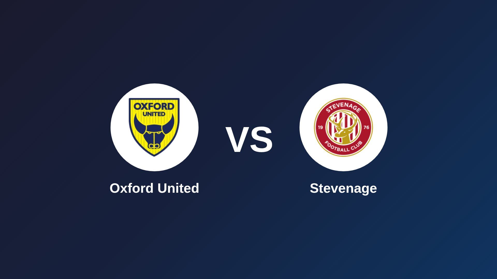 Oxford United vs Stevenage