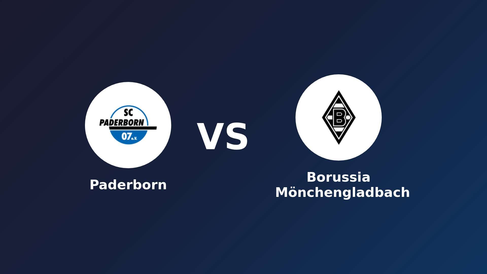 Paderborn vs Borussia Mönchengladbach