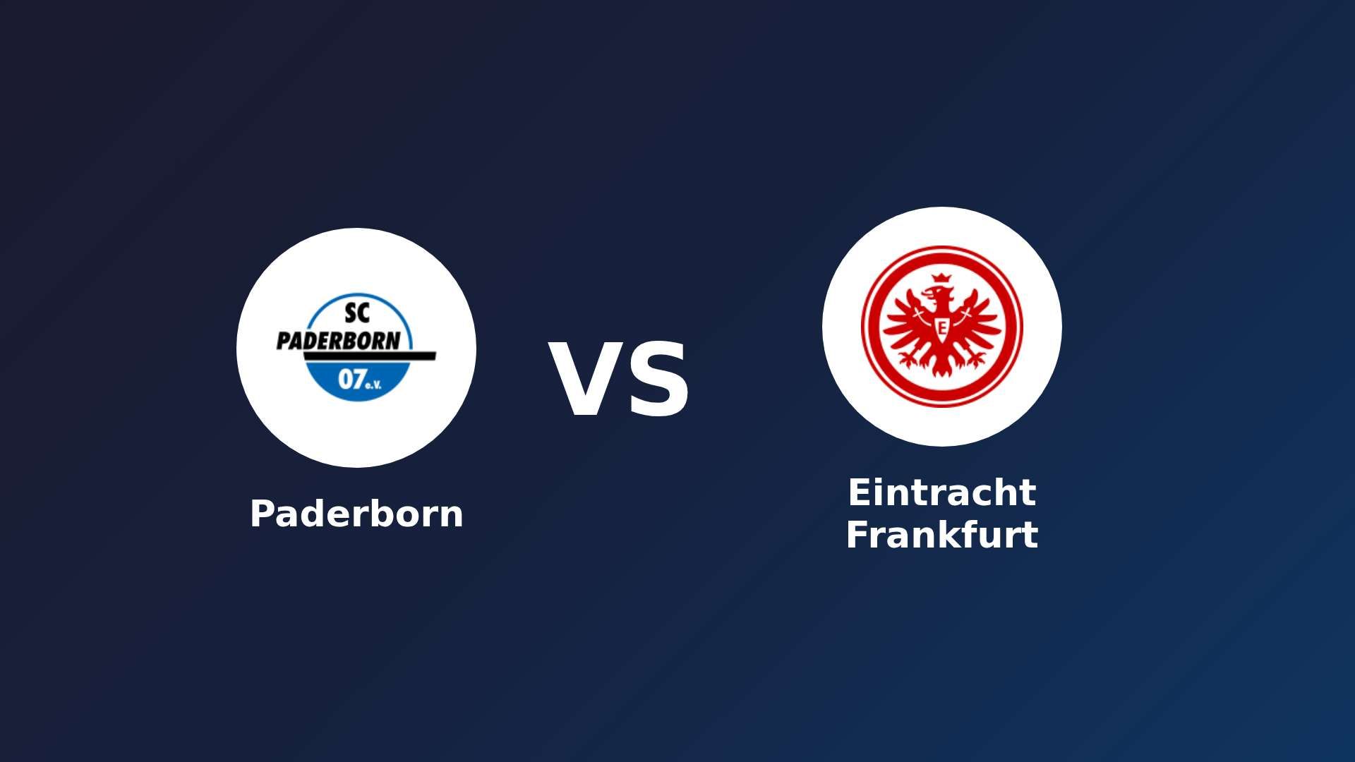 Paderborn vs Eintracht Frankfurt