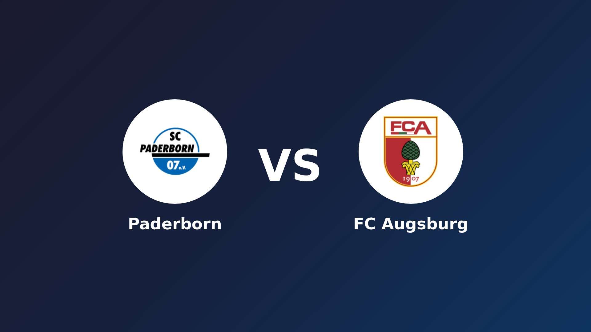 Paderborn vs FC Augsburg