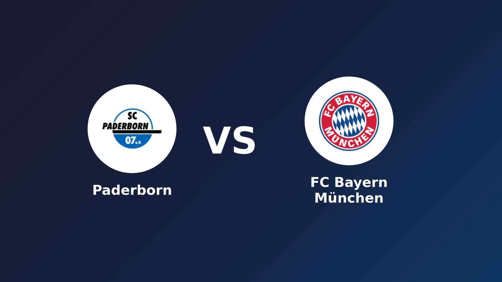 Paderborn vs FC Bayern München