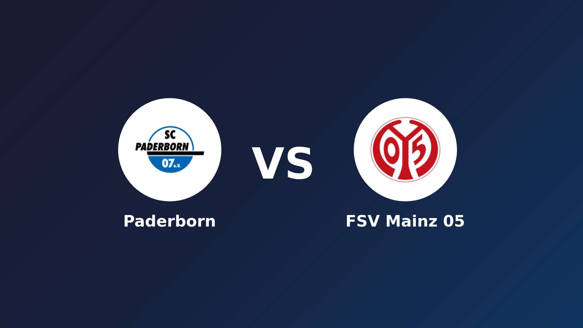 Paderborn vs FSV Mainz 05