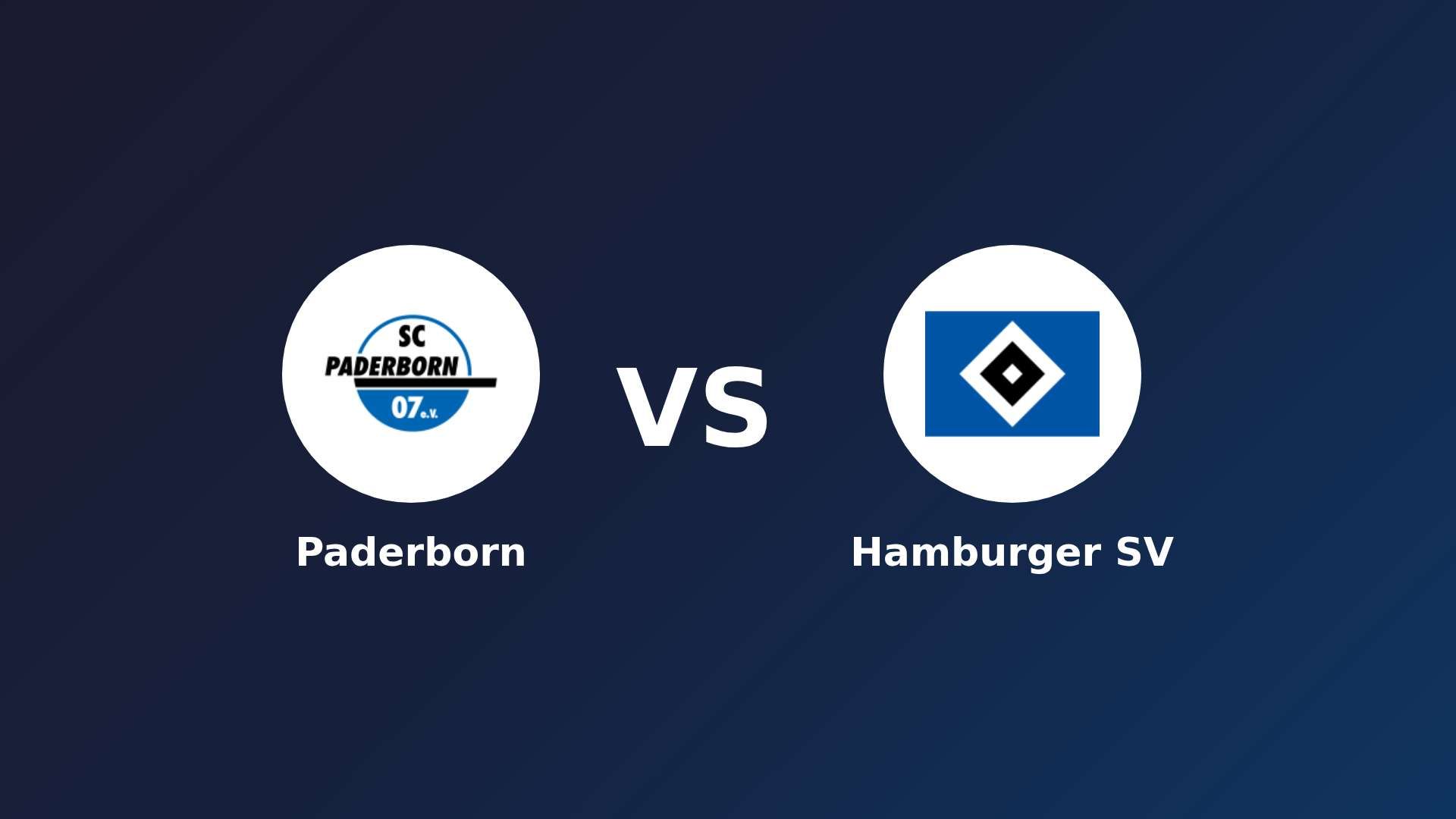 Paderborn vs Hamburger SV