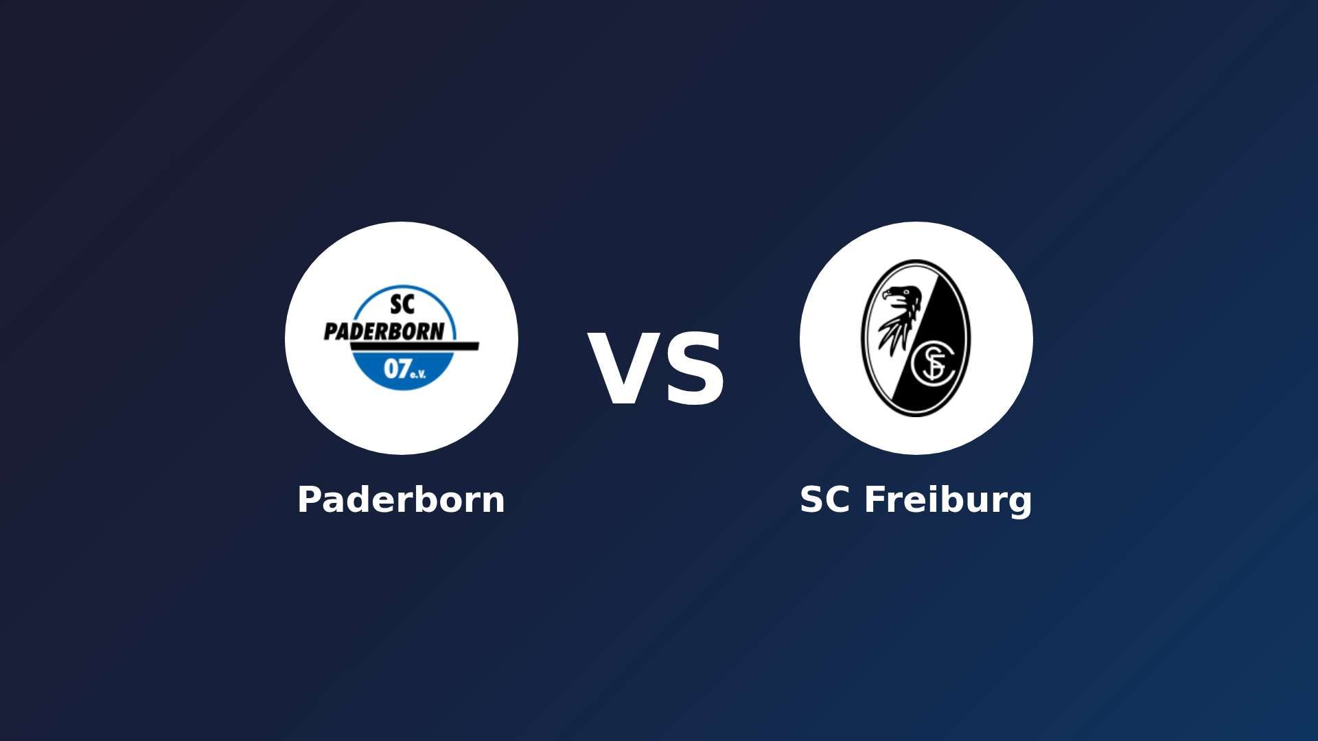 Paderborn vs SC Freiburg