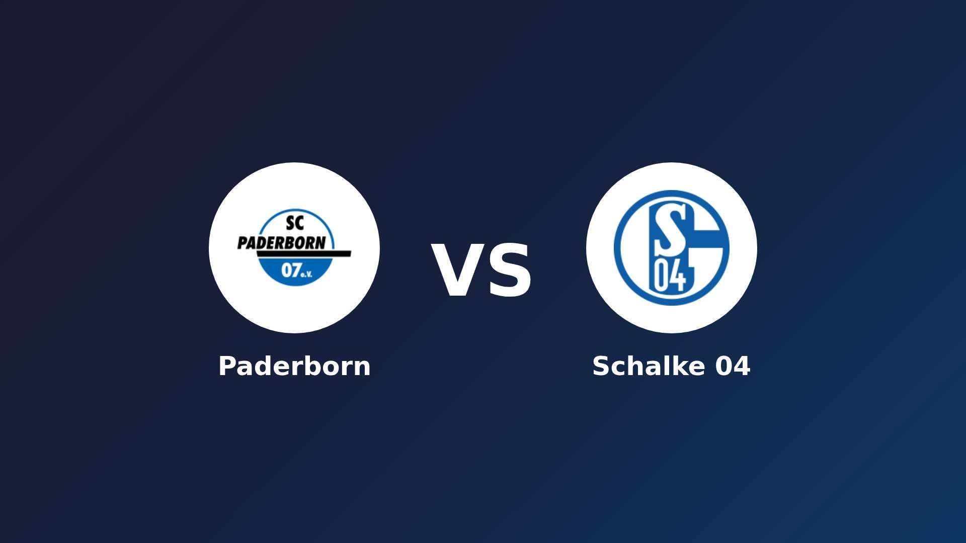 Paderborn vs Schalke 04