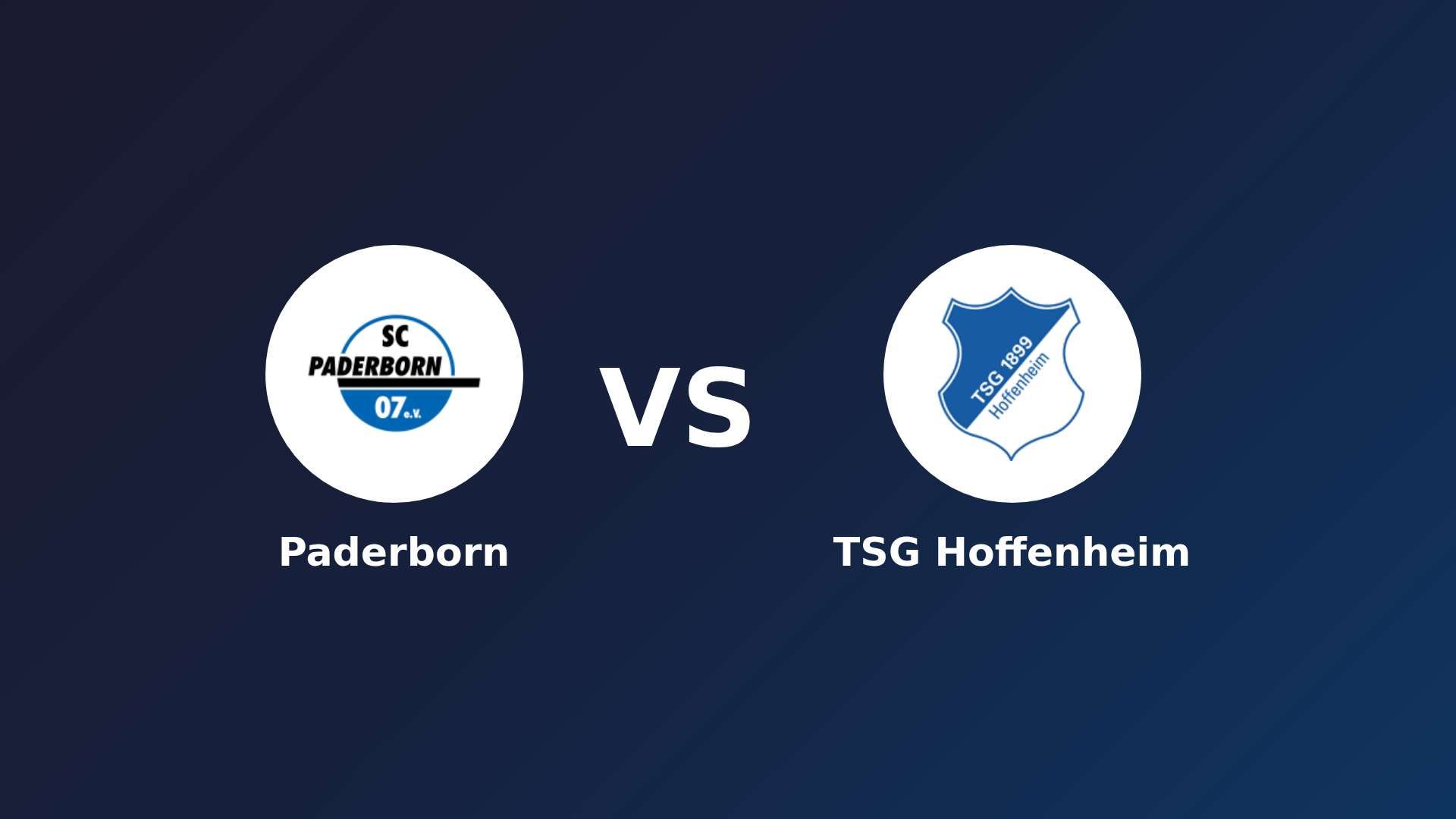 Paderborn vs TSG Hoffenheim