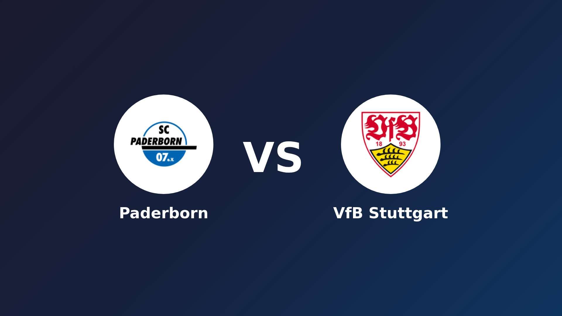 Paderborn vs VfB Stuttgart