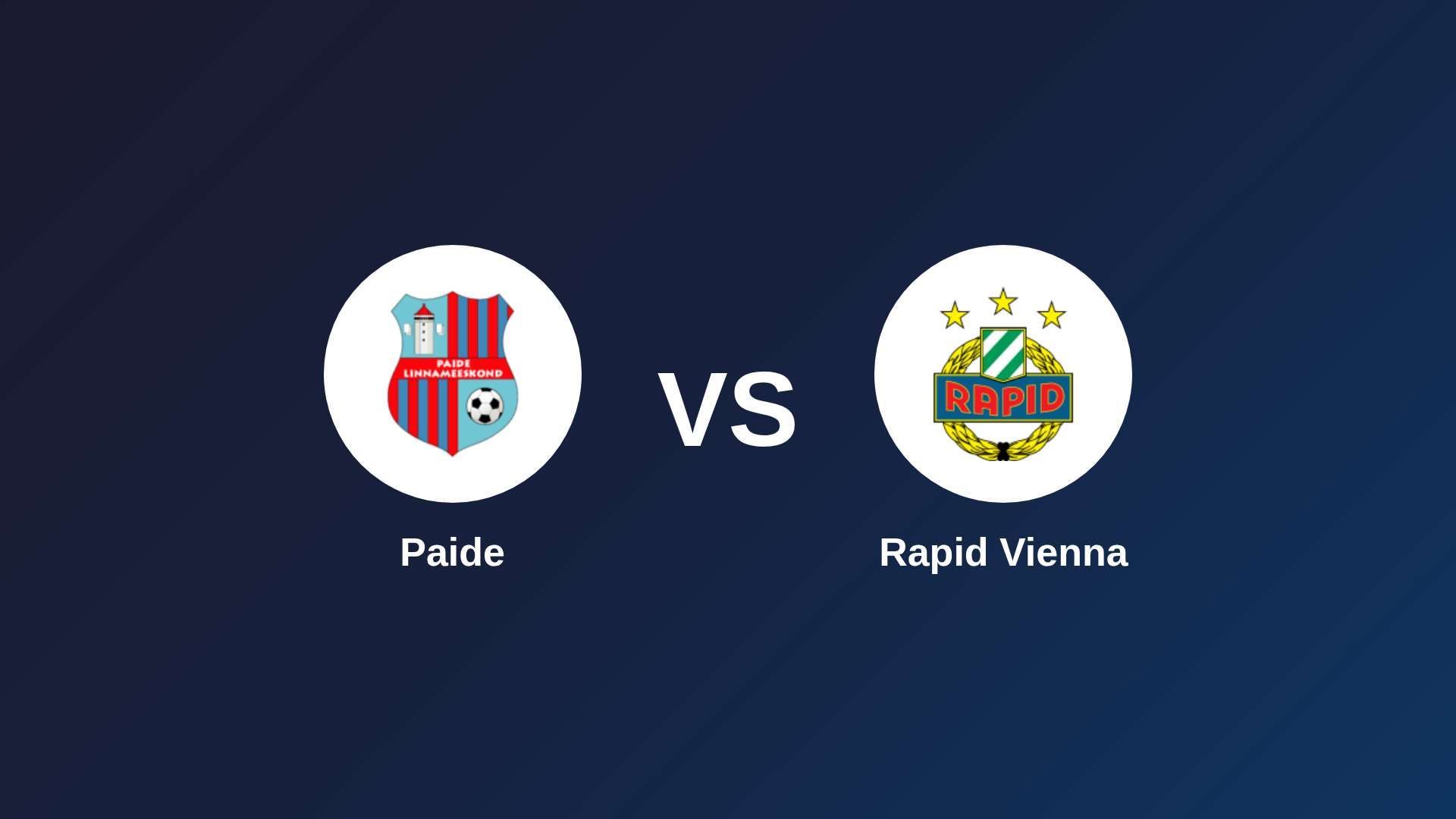 Paide vs SK Rapid