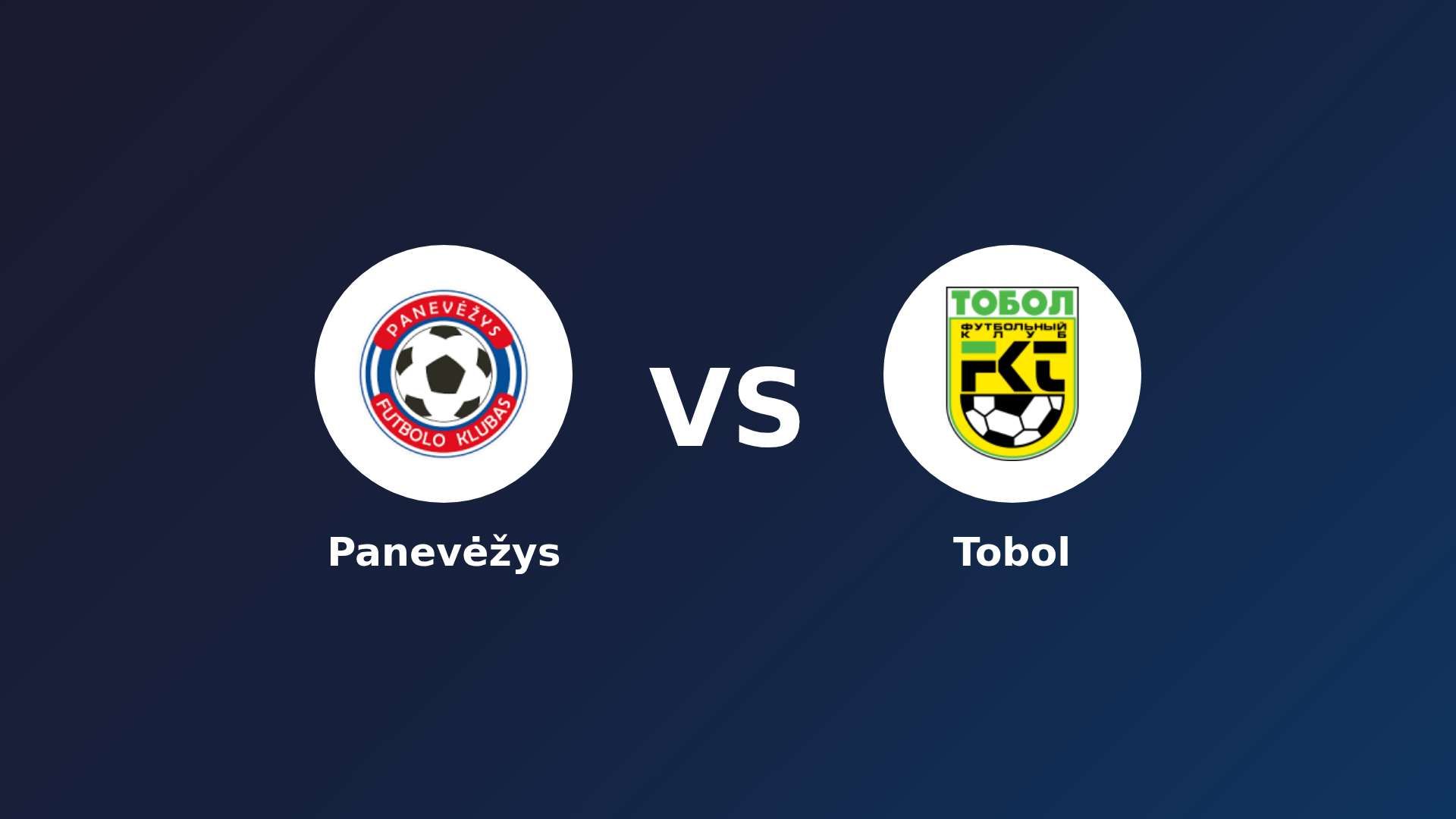 Panevėžys vs Tobol