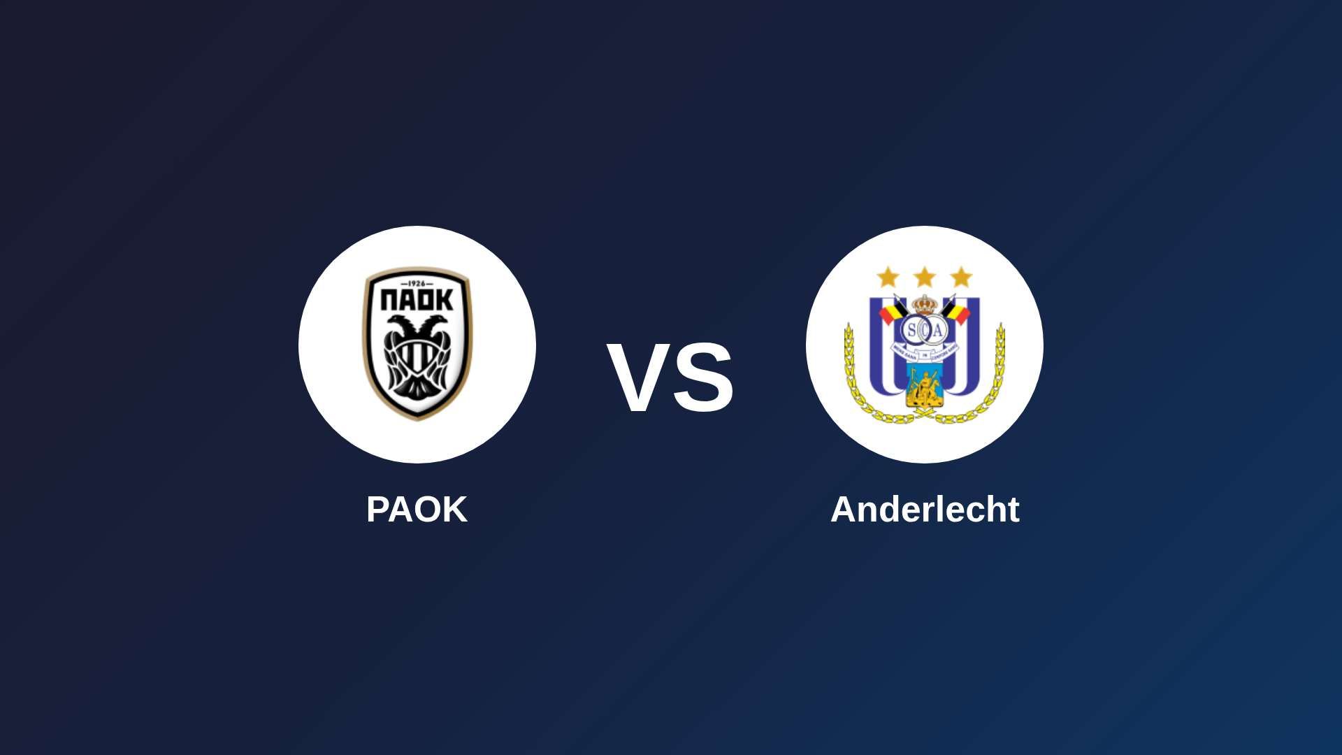 PAOK vs Anderlecht