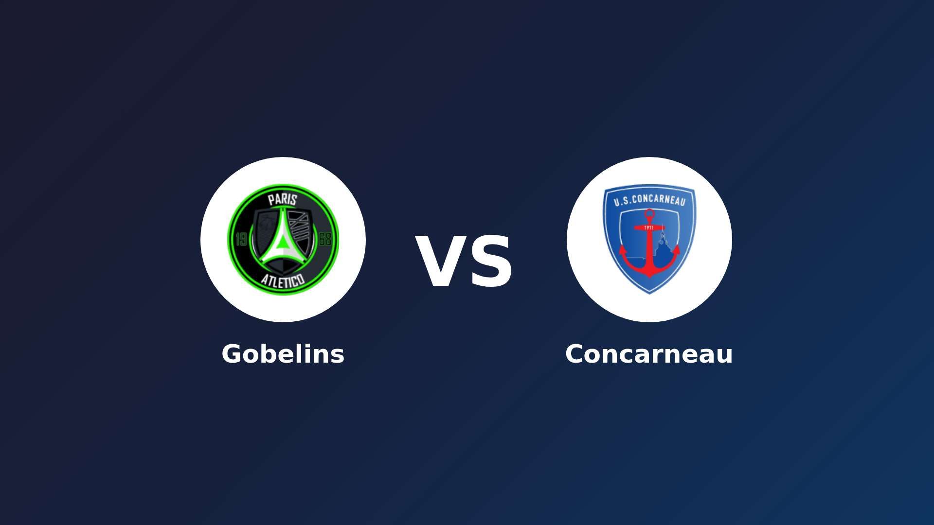 Paris 13 Atletico vs Concarneau