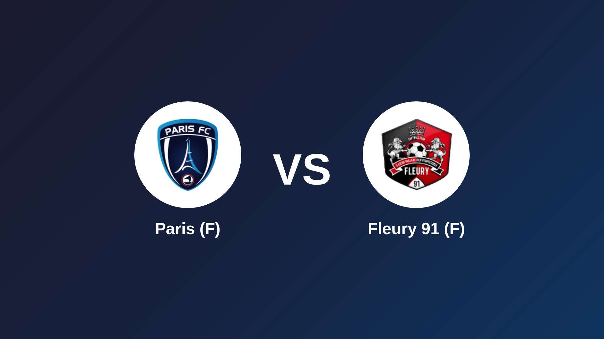 Paris (F) vs Fleury 91 (F)