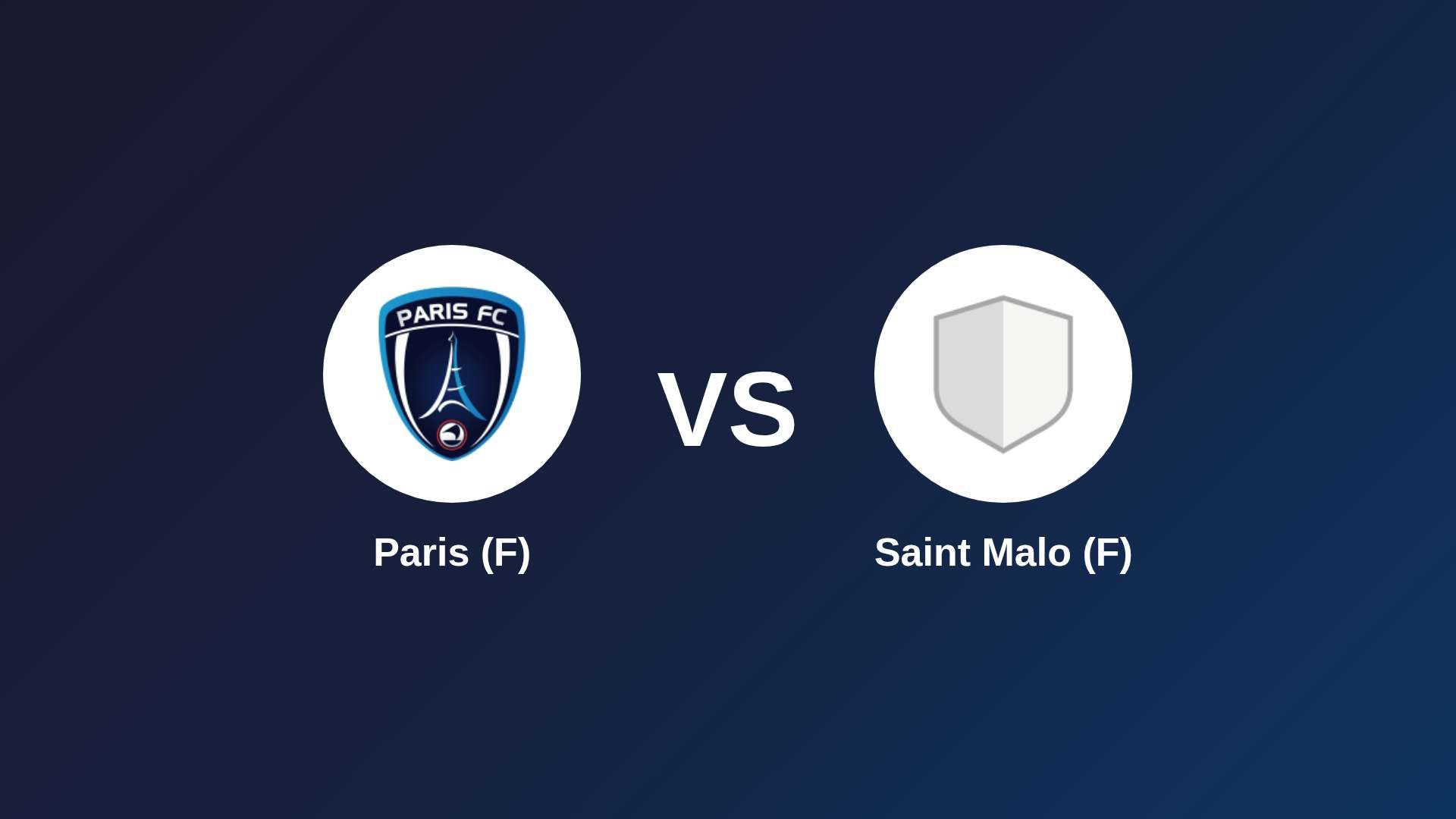 Paris (F) vs Saint Malo (F)