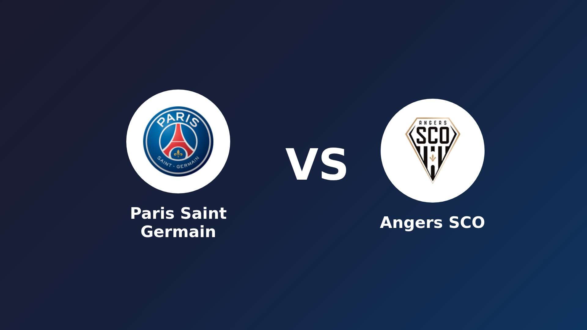 Paris Saint Germain vs Angers SCO