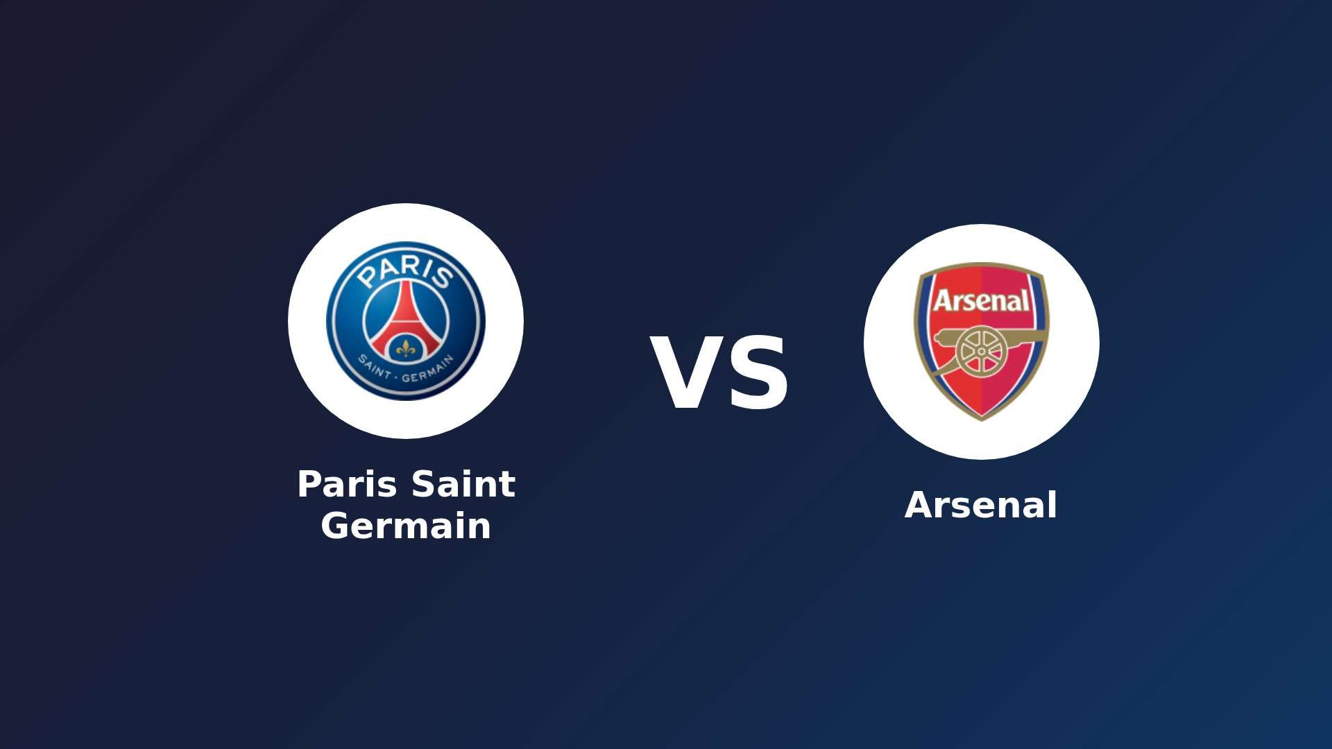 Paris Saint Germain vs Arsenal