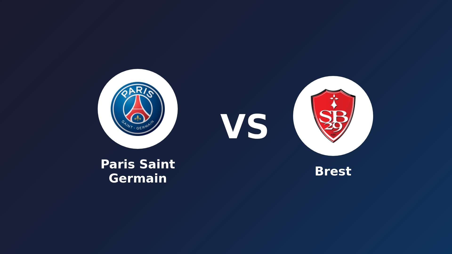 Paris Saint Germain vs Brest
