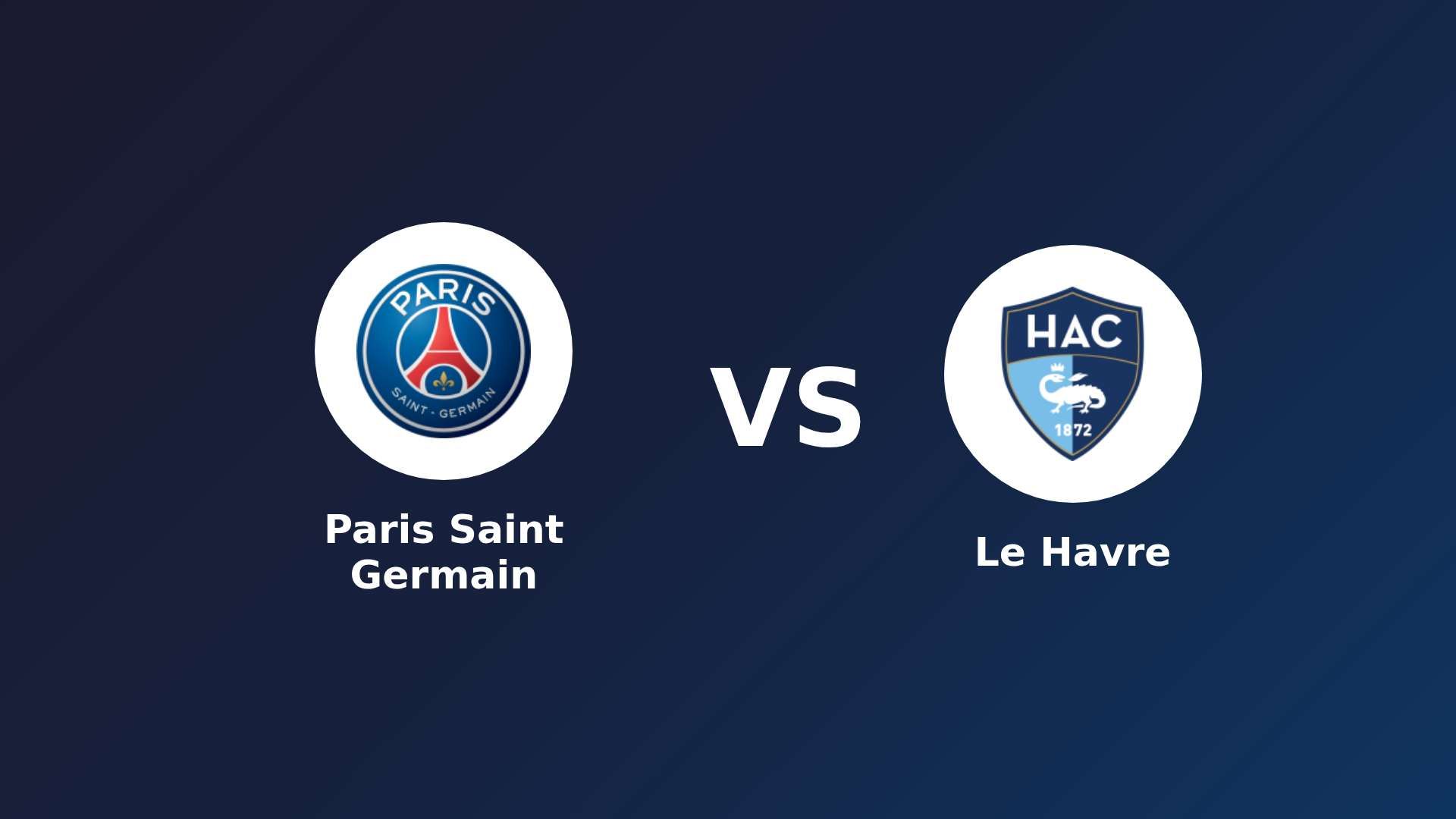 Paris Saint Germain vs Le Havre