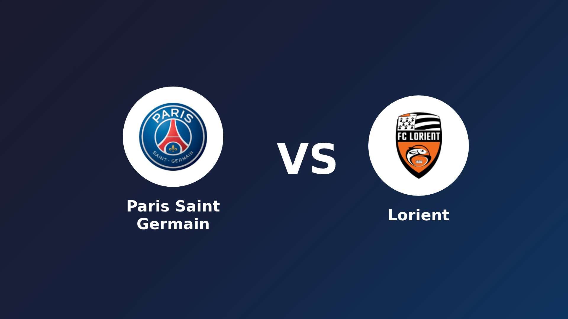 Paris Saint Germain vs Lorient