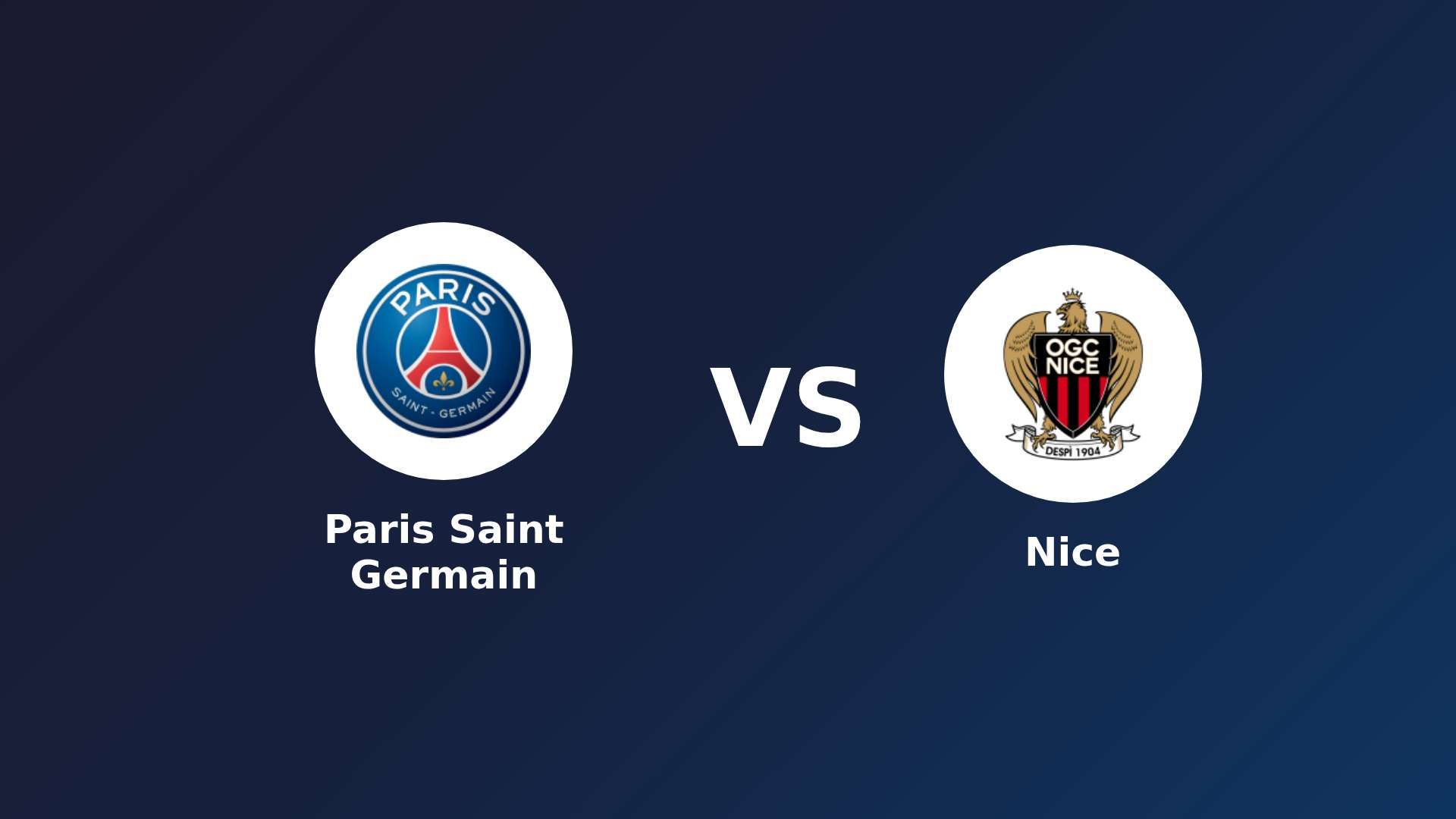 Paris Saint Germain vs Nice