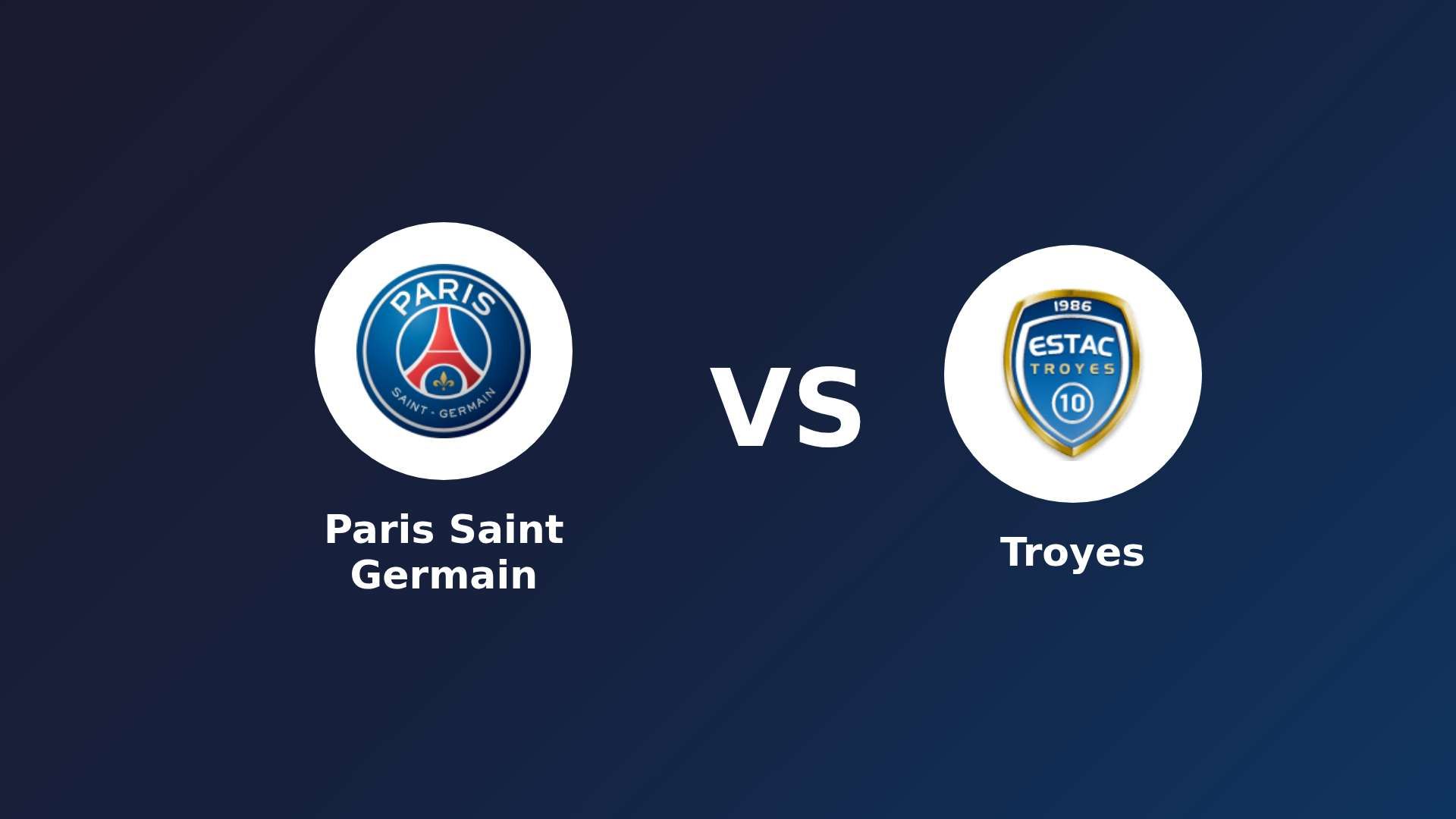 Paris Saint Germain vs Troyes