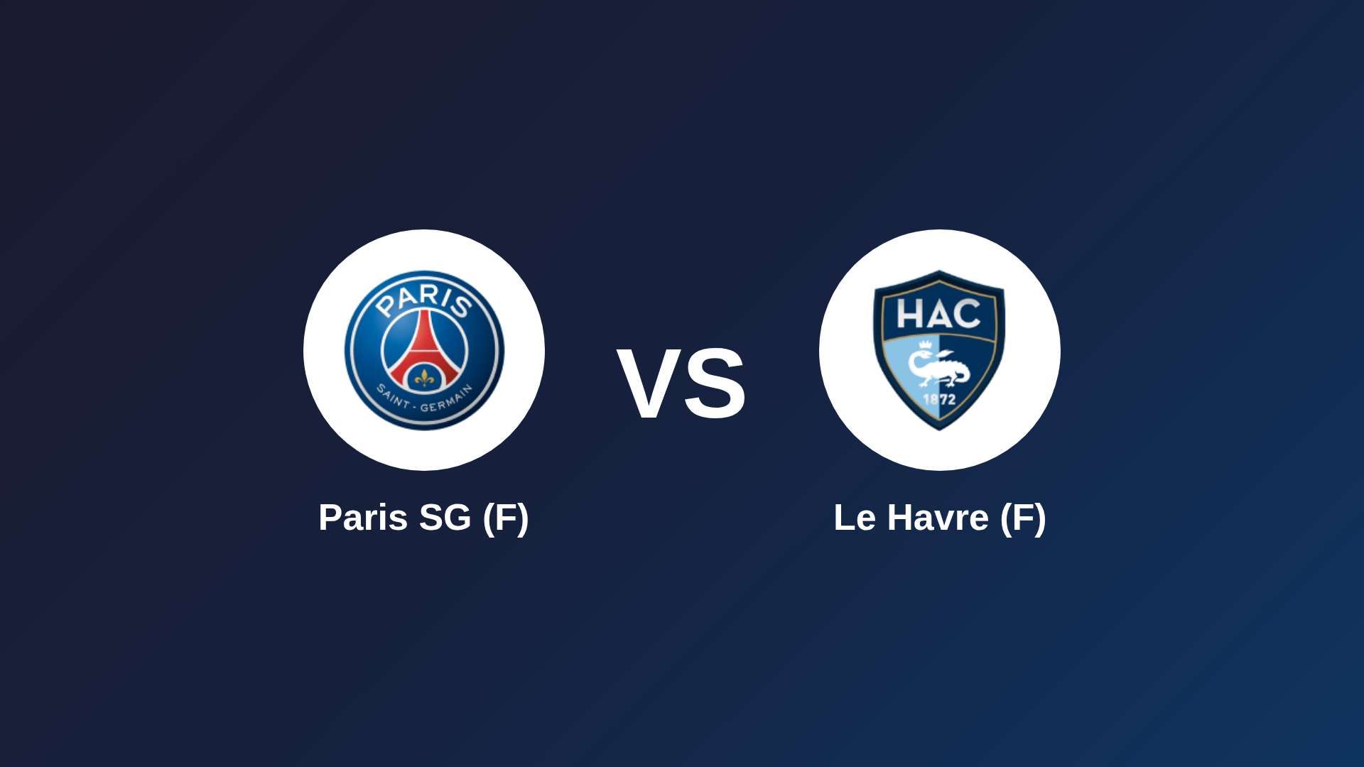 Paris SG (F) vs Le Havre (F)