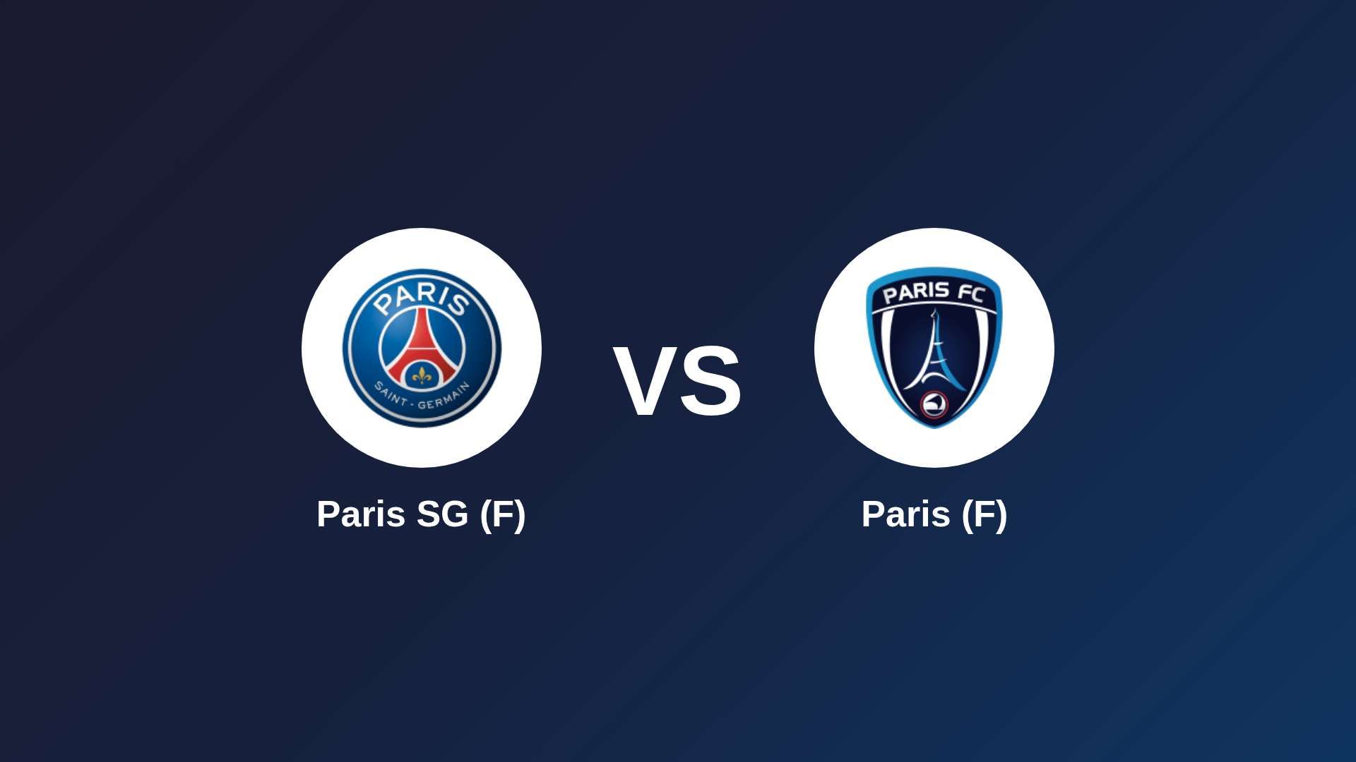 Paris SG (F) vs Paris (F)