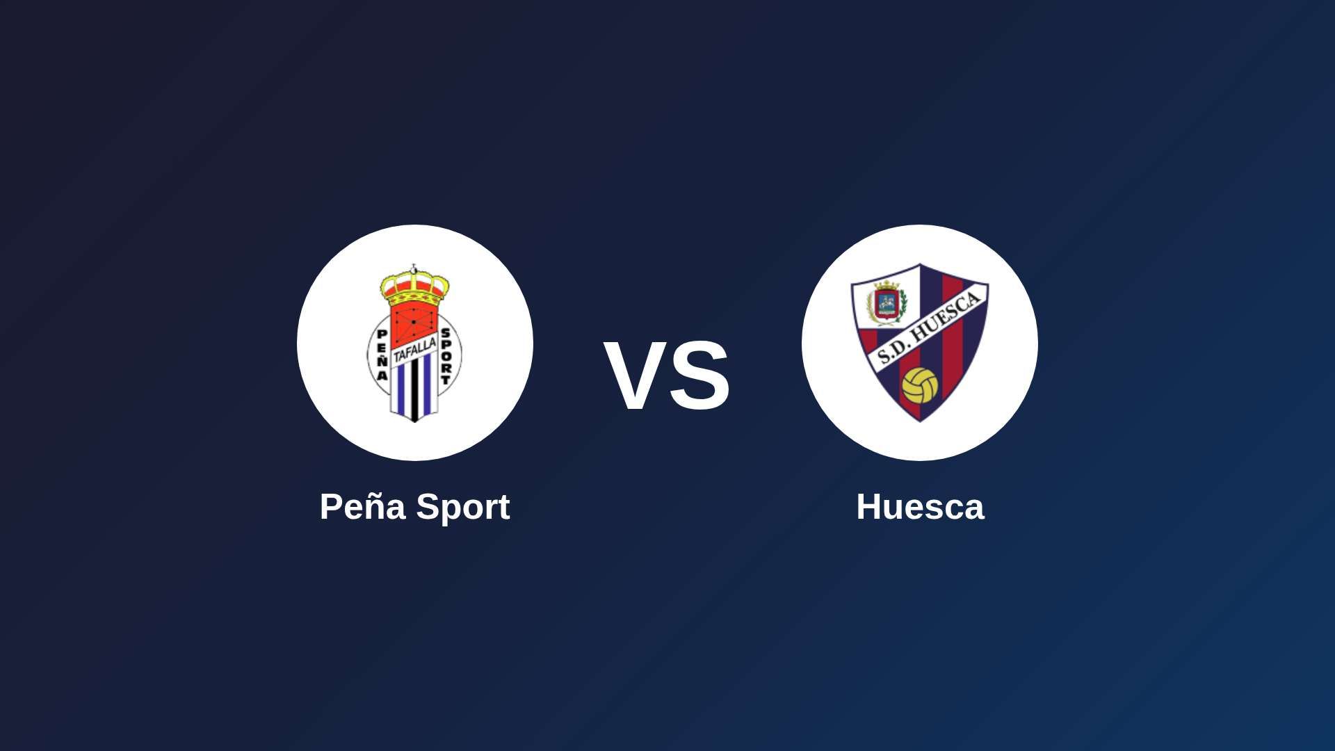 Peña Sport vs Huesca