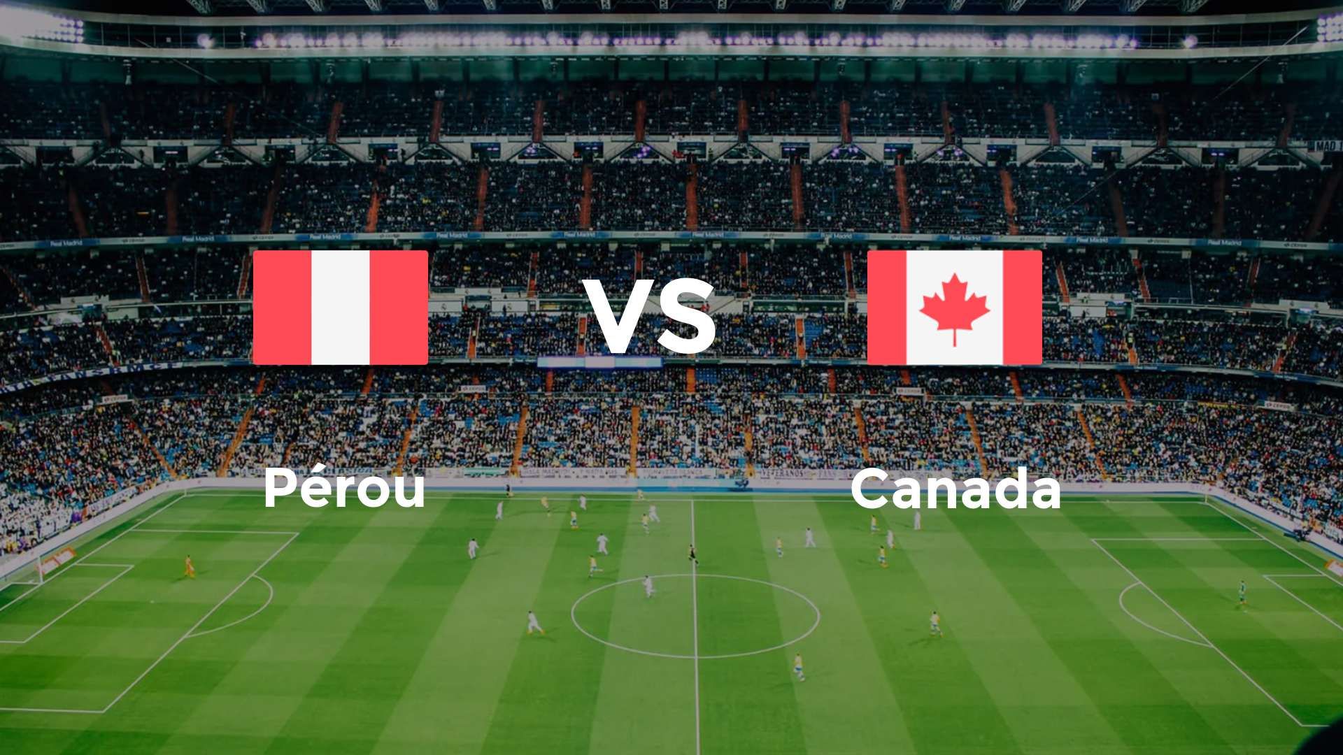 Pérou vs Canada