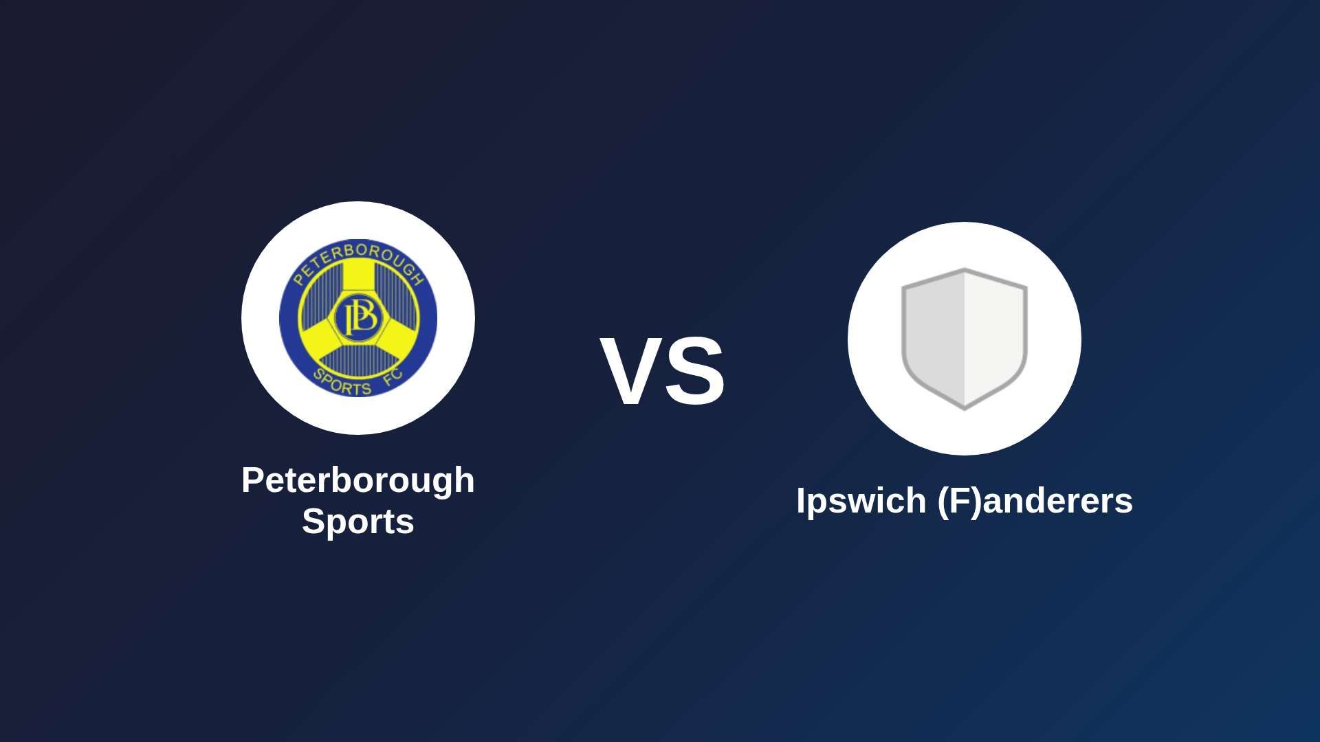 Peterborough Sports vs Ipswich (F)anderers